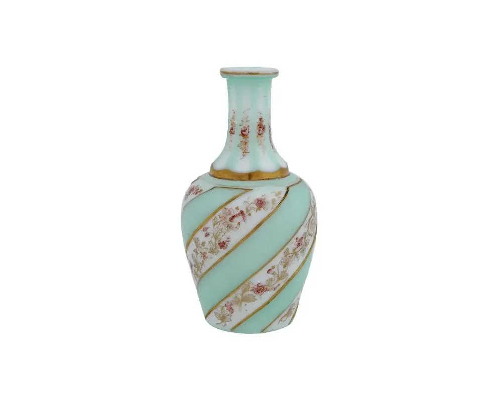 Antique Late 19th Century Bohemian Glass Gilt Cut Overlay Decanter