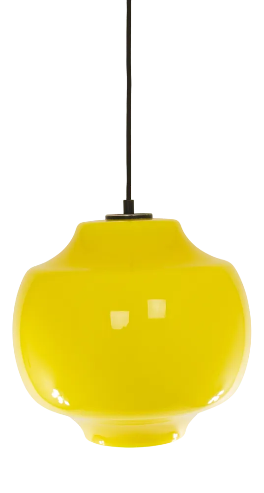 Yellow Glass Pendant by Alessandro Pianon for Vistosi, 1960s
