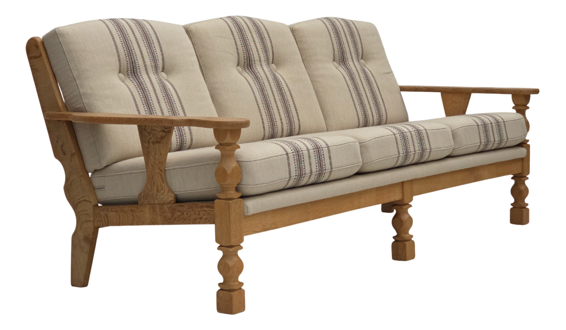 椅子 vintage sofa stripe 椅子 vintage sofa stripe Soren Beige Grey Fabric Striped 78