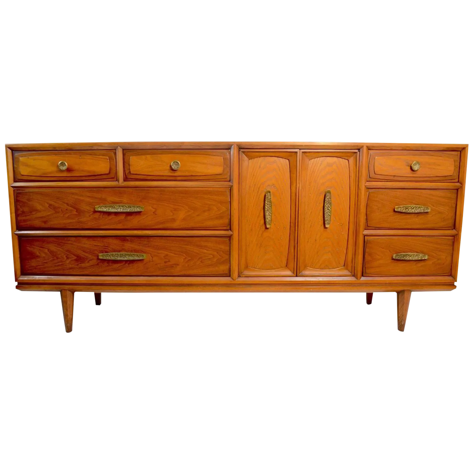 Brutalist Dresser Credenza by Heritage Henredon | Chairish