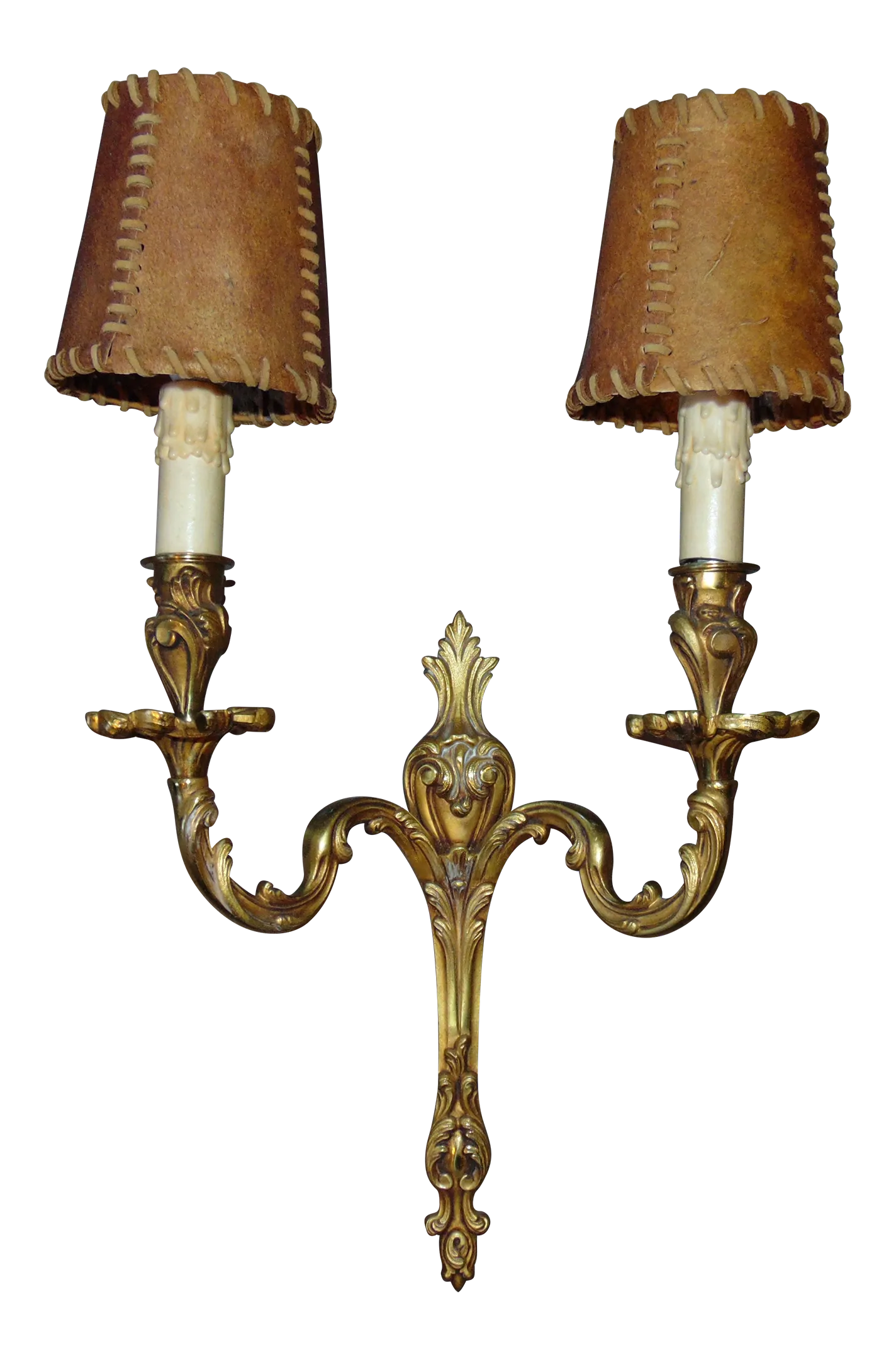 Mid-Century Art Deco Brass Sconce