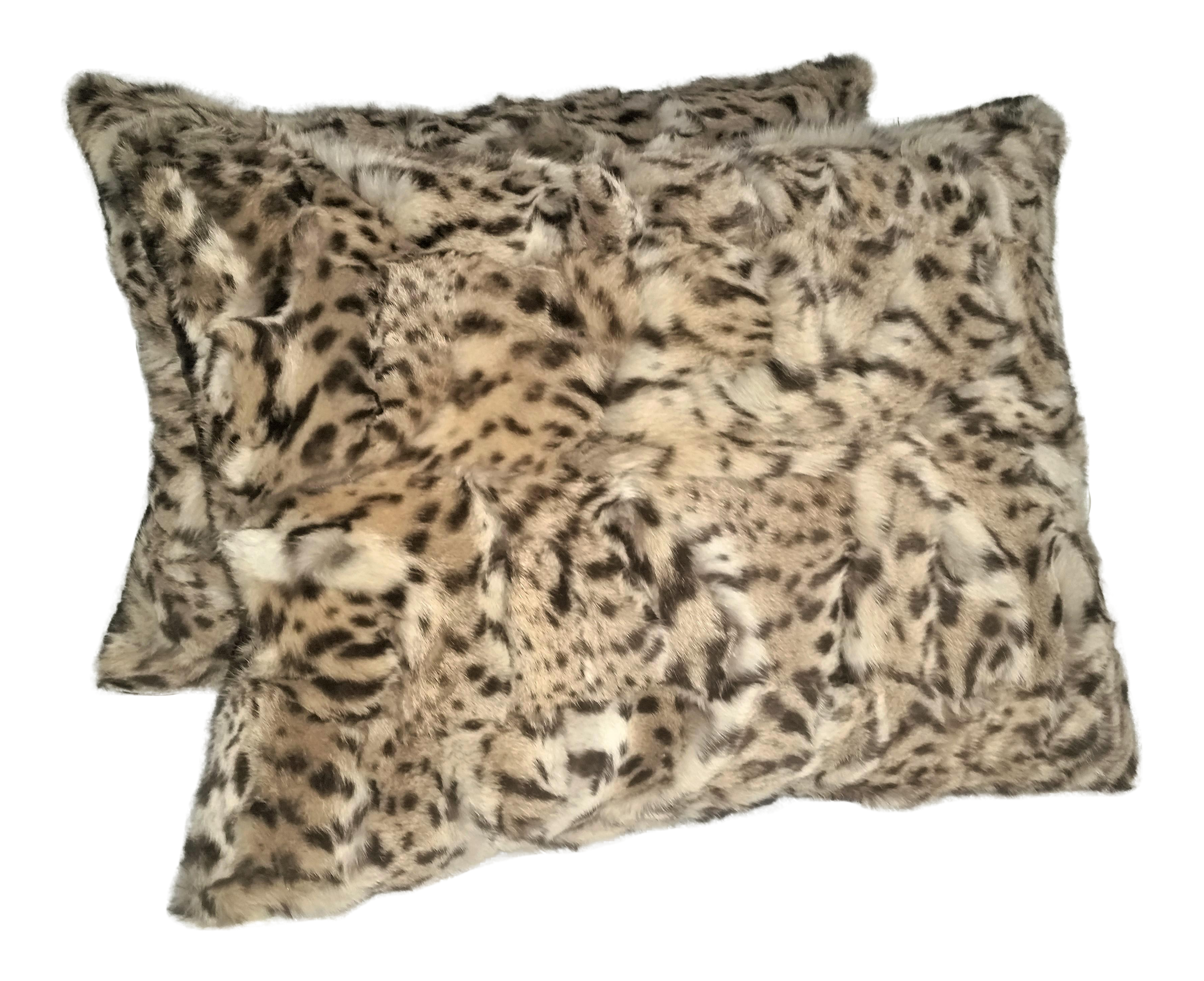 Safari Exotic Geoffrey Cat Pillows A Pair Chairish