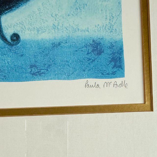 ポーラ・マッカードル “Book in the Bath” Paula McArdle, Artist Print, 