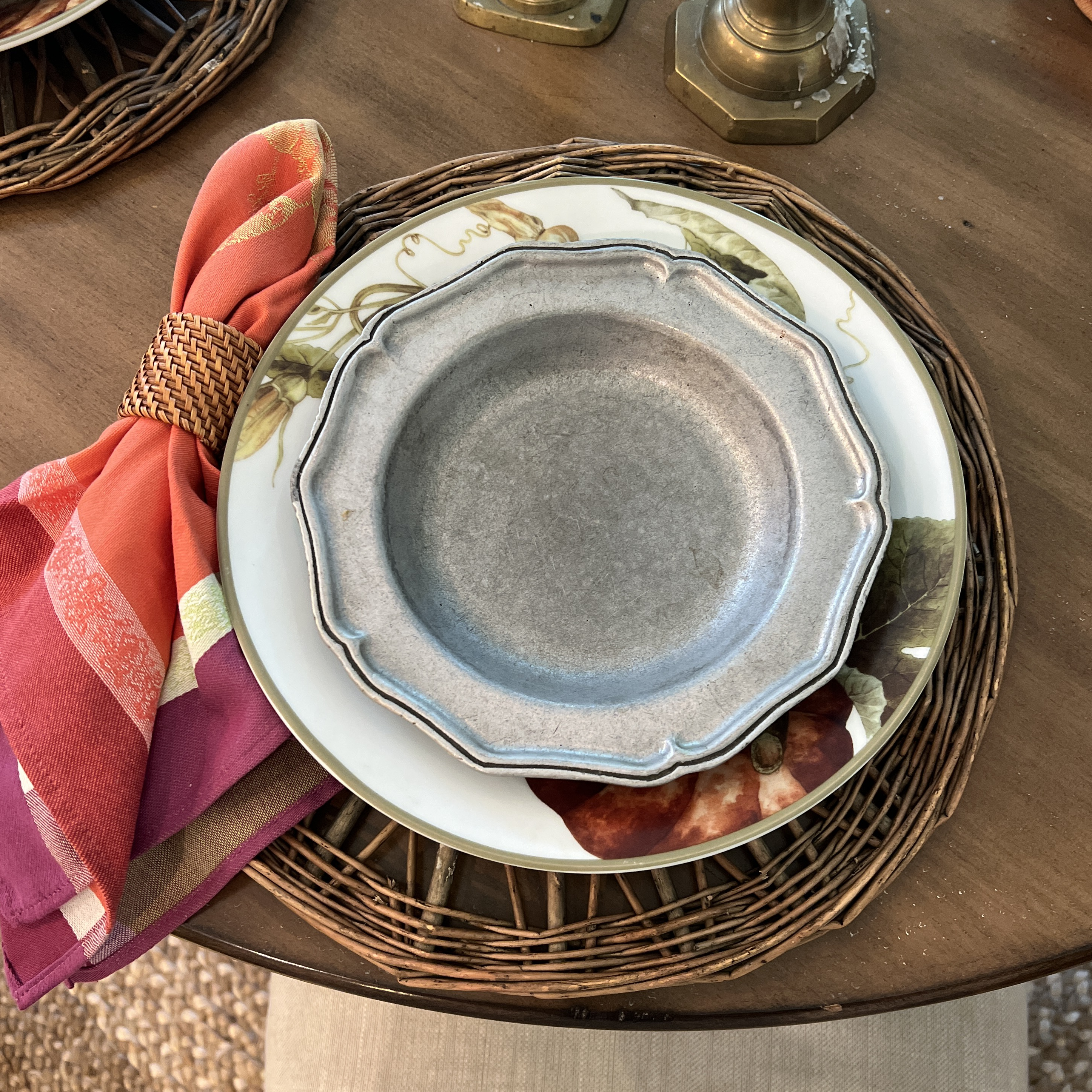 Vintage pewter dinnerware sets sale