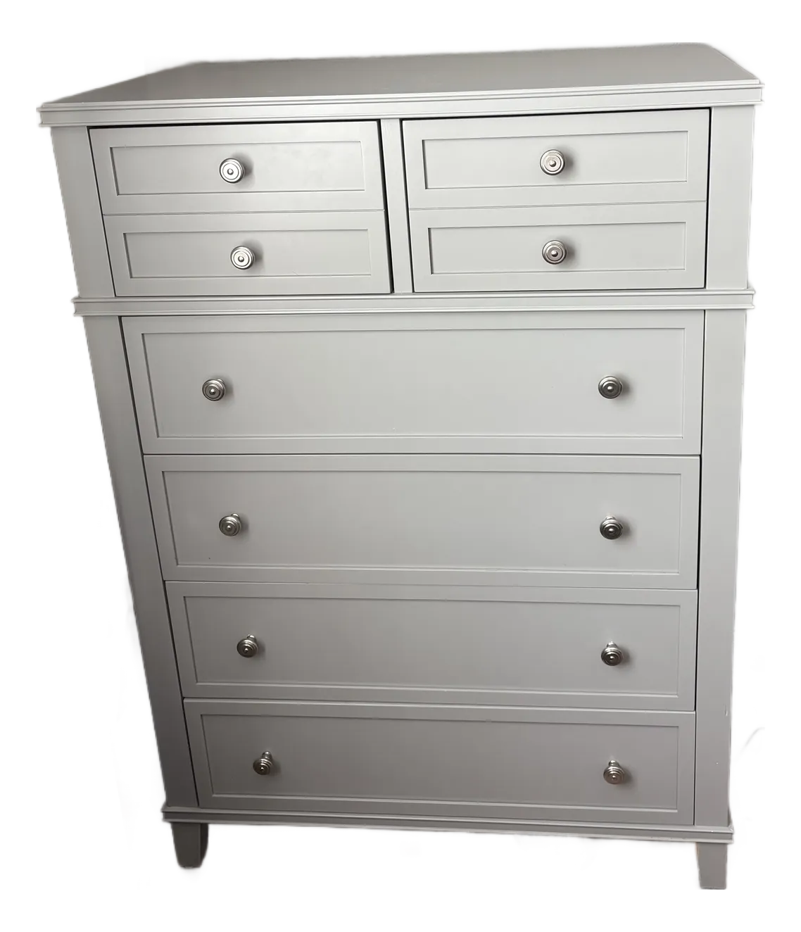 Pottery Barn Solid Wood Grey Clara Dresser | Chairish