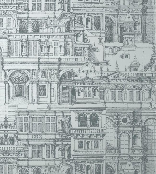 Palazzo Wallpaper - Gray - Sample | Chairish