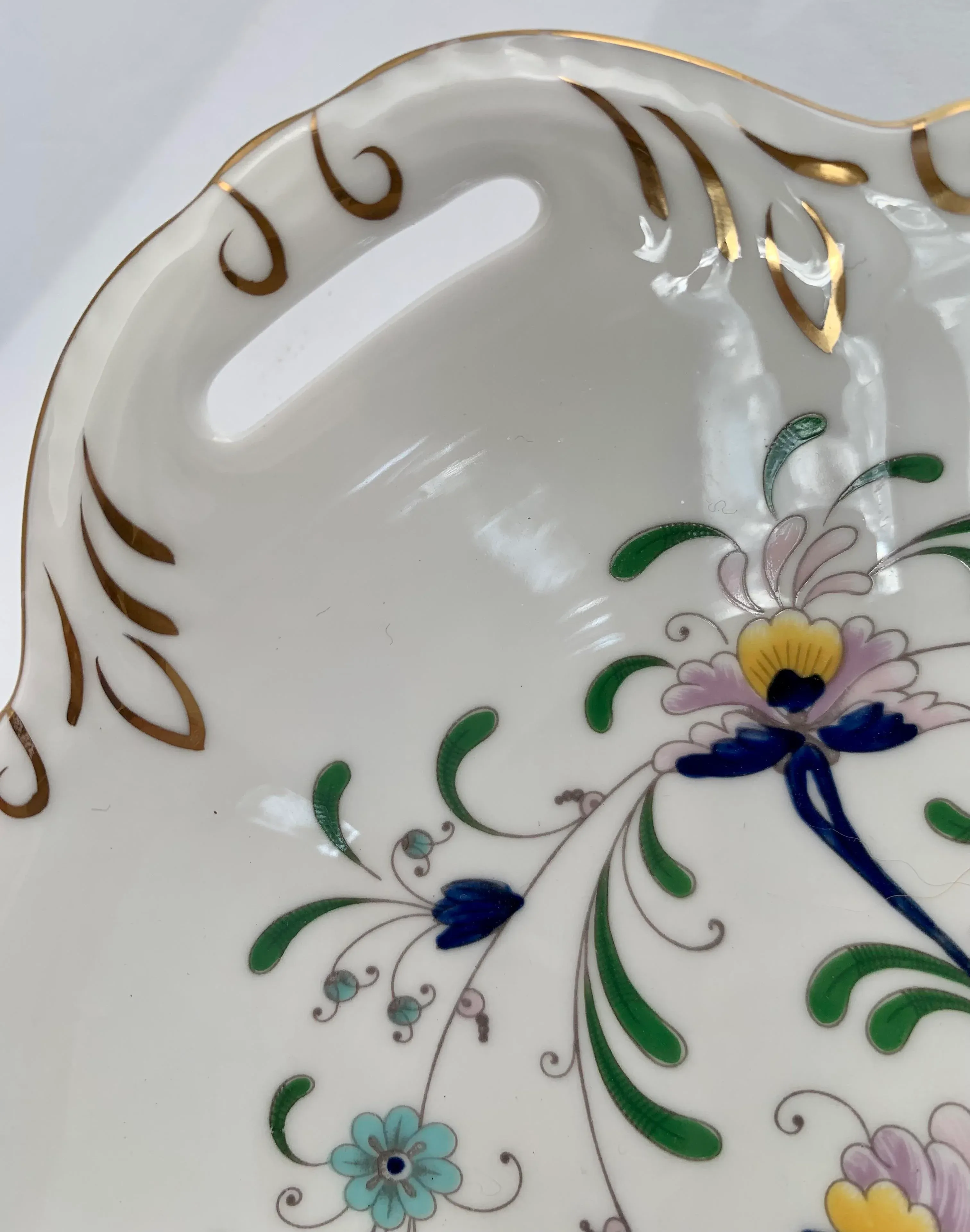 Vintage English Coalport 'Pageant' Pattern Bone China Biscuit or