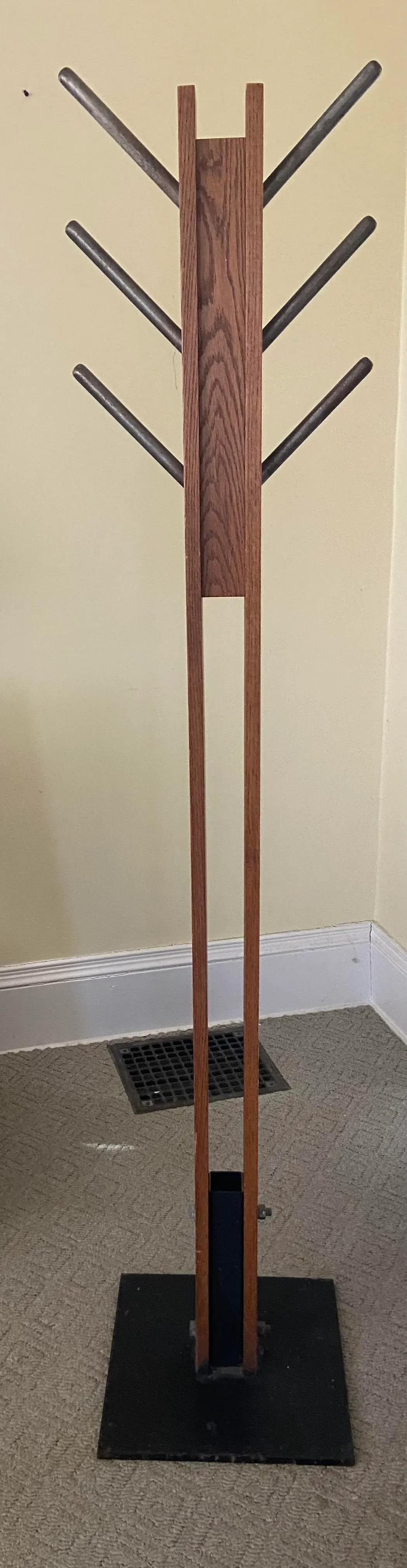Mid 20th Century Frank Lloyd Wright Stickney Style Coat Rack