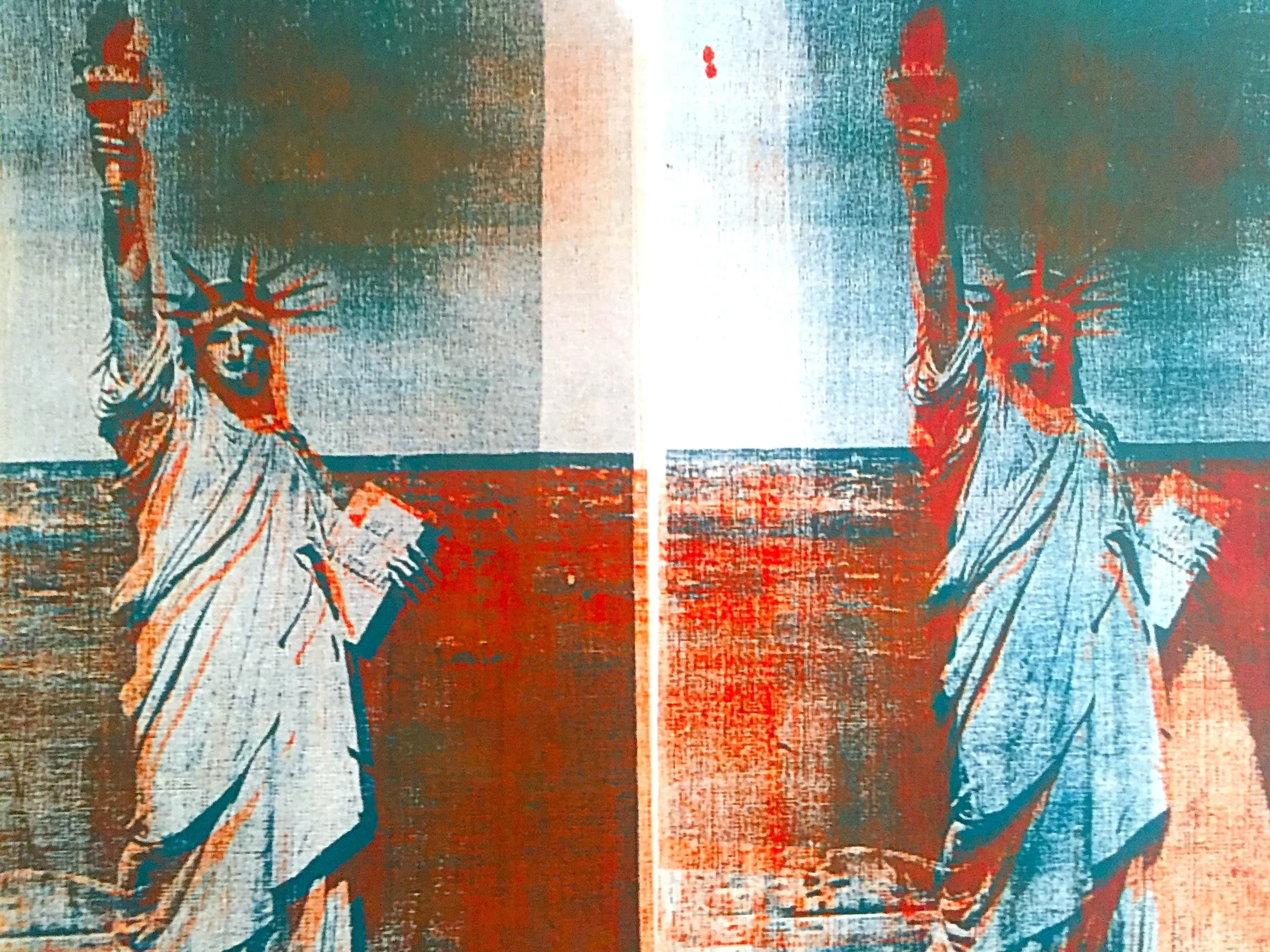 Andy Warhol Foundation Vintage 1993 Lithograph Print XL Monumental Pop Art Museum Poster \