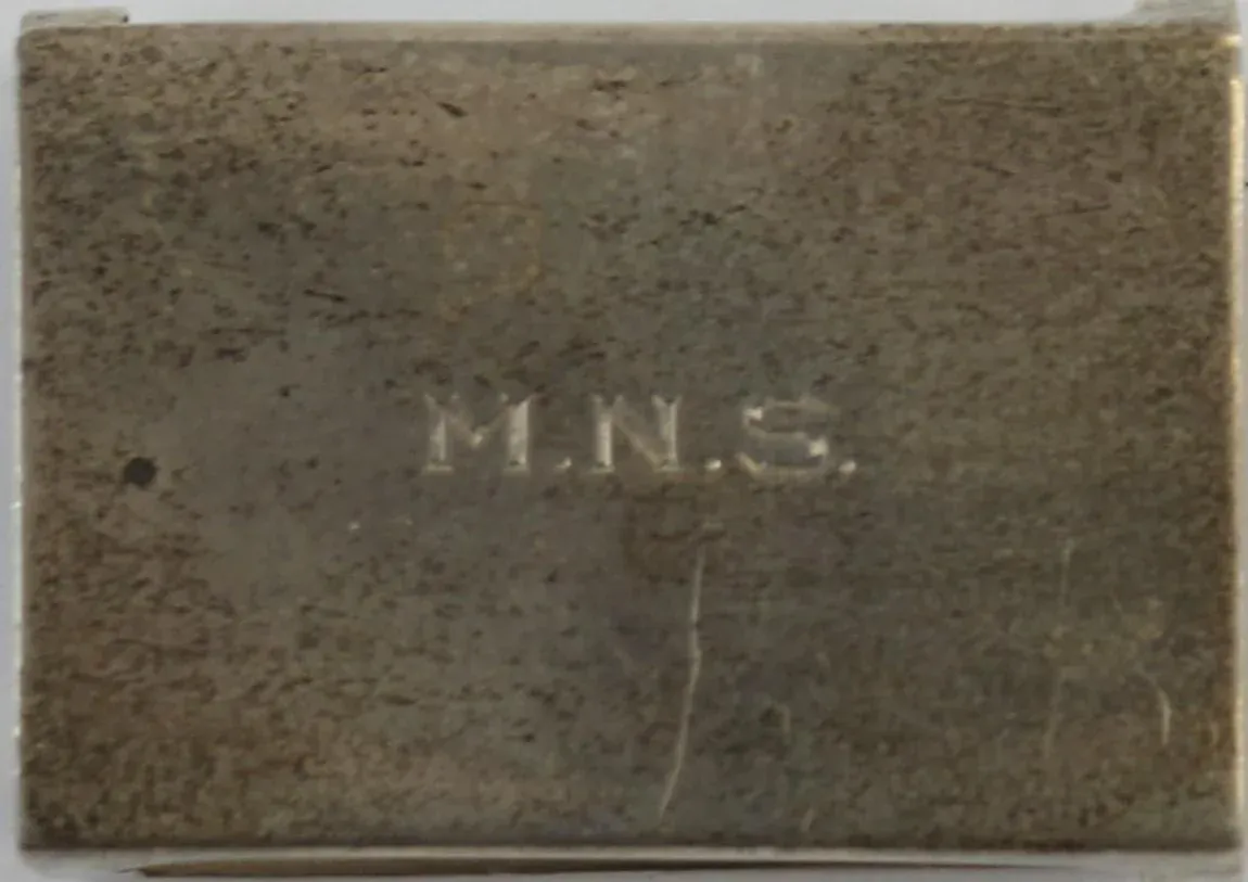 Sterling Matchbook M.N.S. Holder