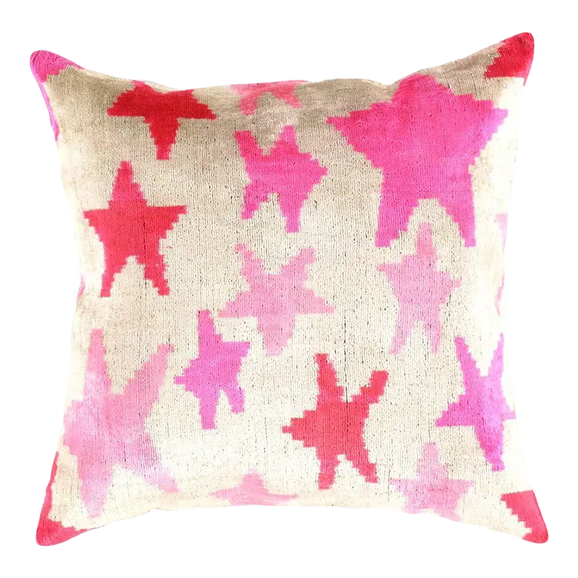 Contemporary Decorative Accent Handmade Ikat Pillow Chairish