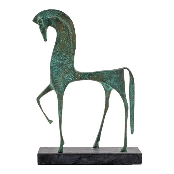 Frederick Weinberg Bronze Horse Sculpture Chairish