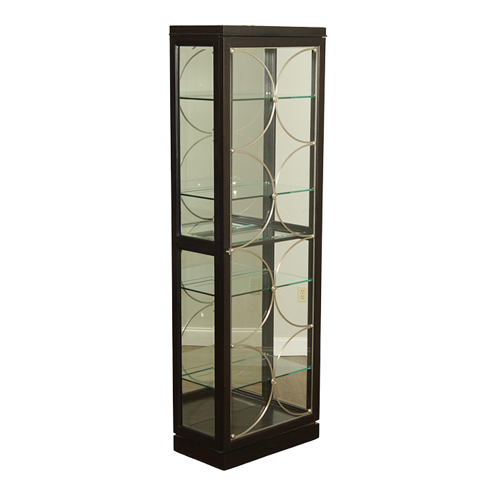 Contemporary Five Tier Illuminated China Display Chairish