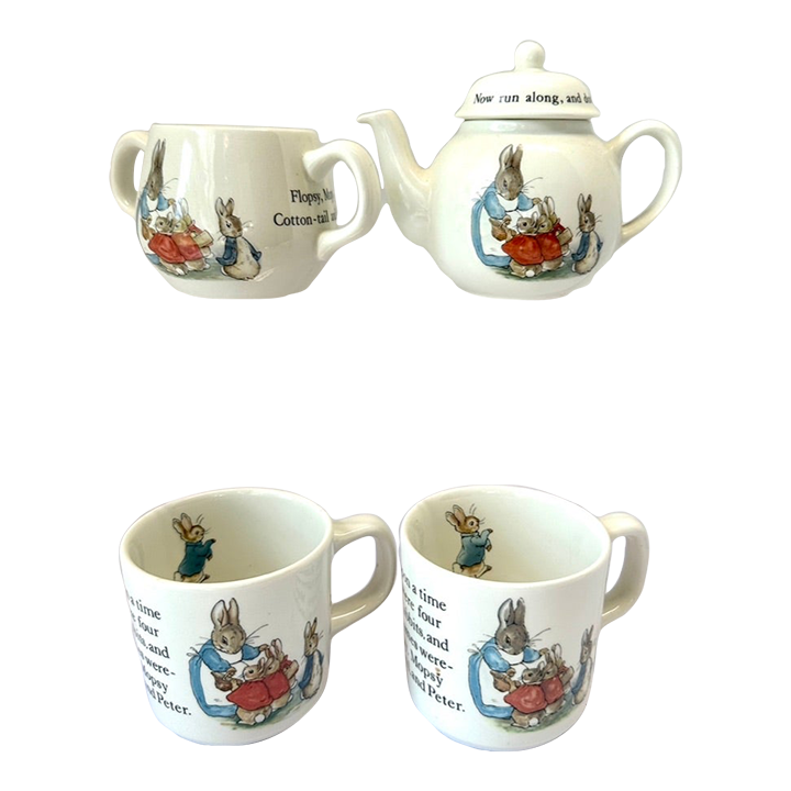 Peter rabbit tea set wedgwood hot sale