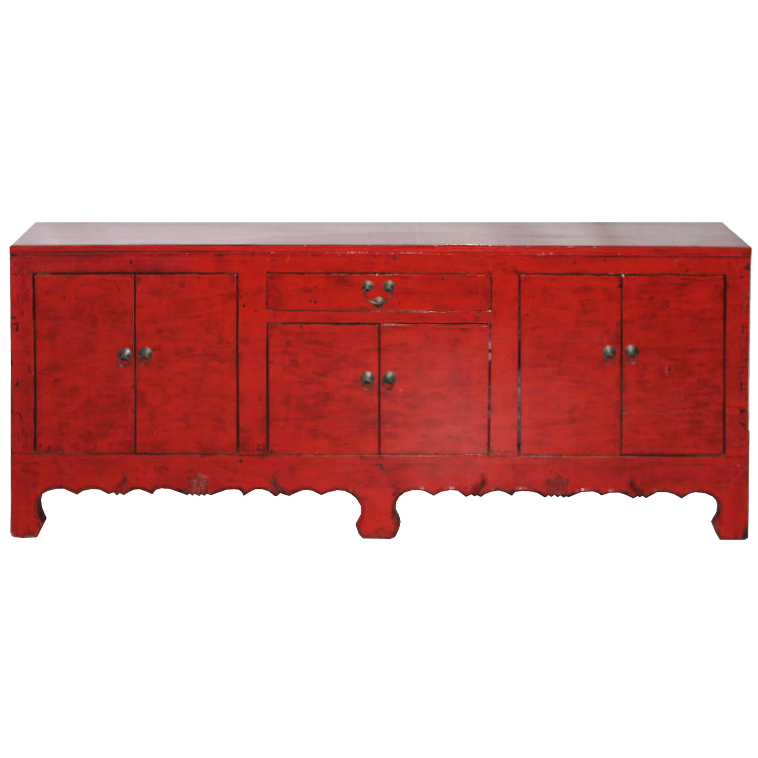 Red Chinese Hubei Sideboard Chairish