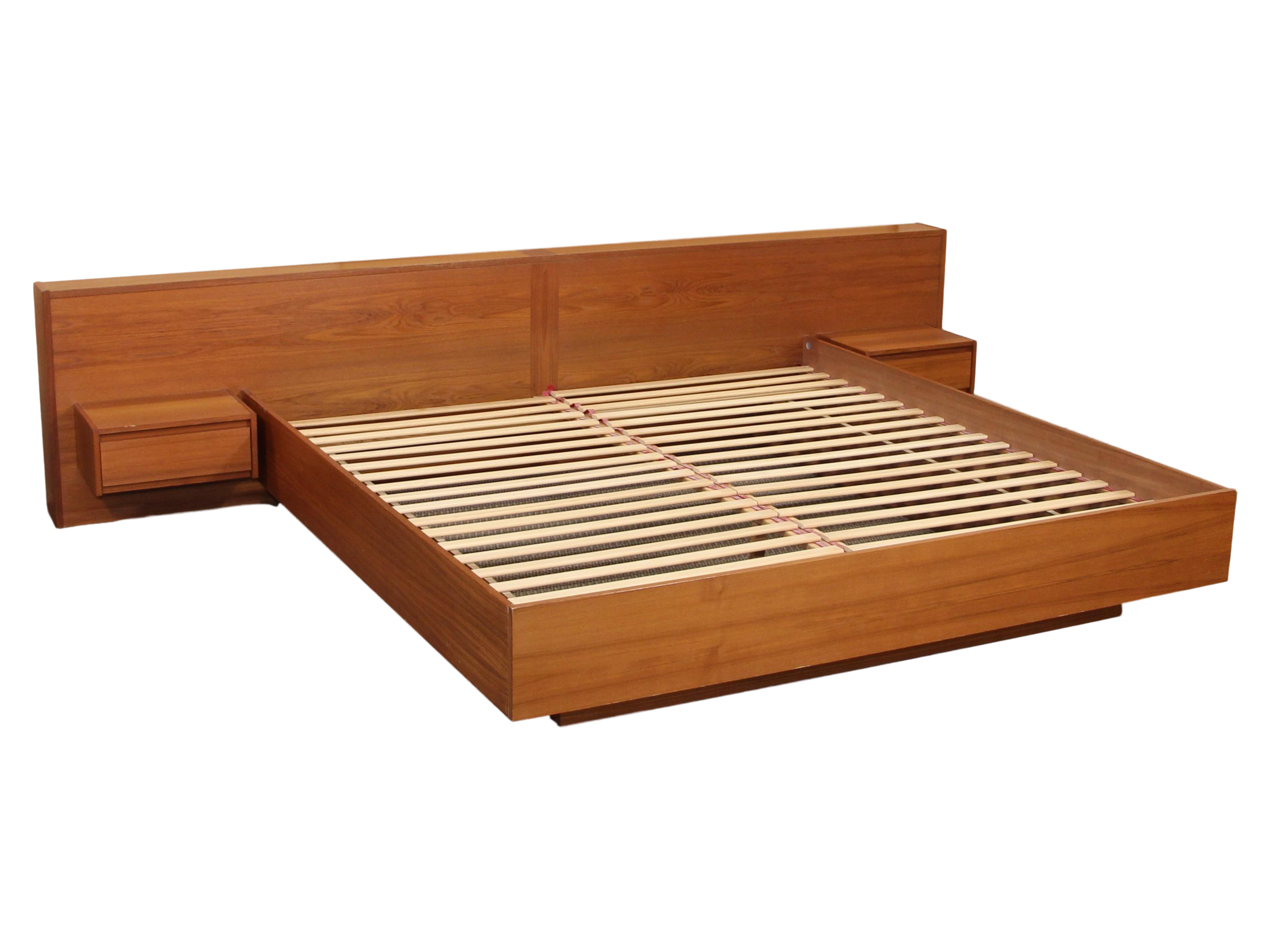 Danish Teak California King Size Platform Bed By Sannemann Chairish