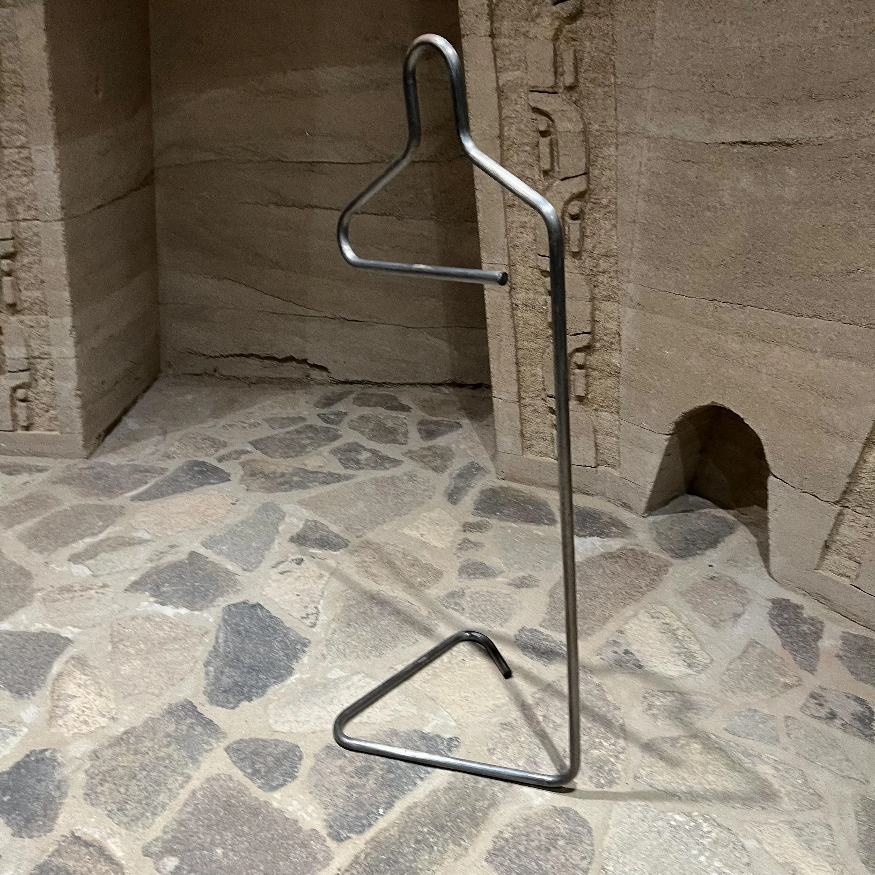 Postmodern Gentleman's Valet Coat Hanger Stand Tubular