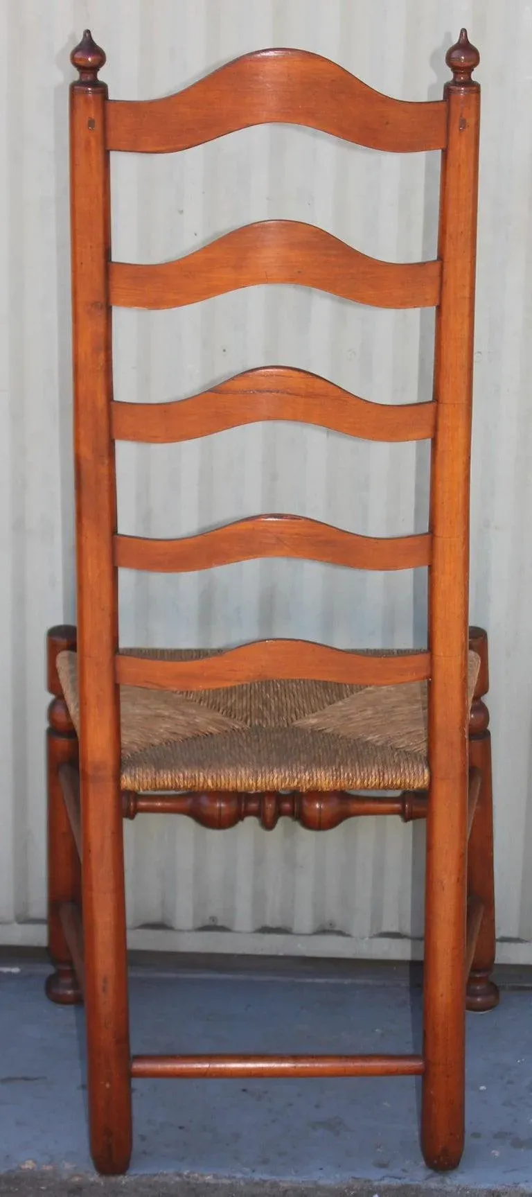 Early 19th C Delaware River Valley Ladder Back Chairs, 2