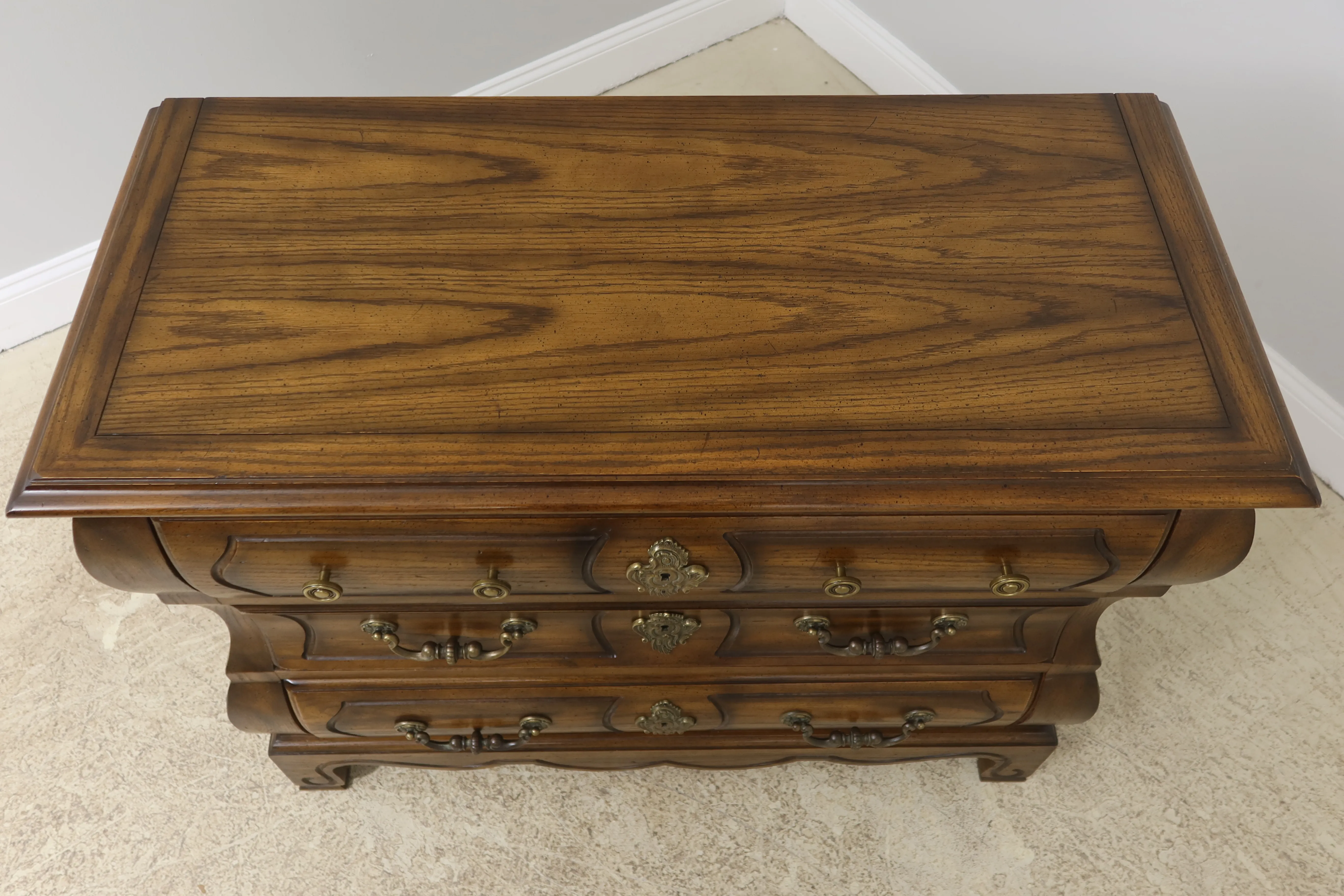 Century Oak 3 Drawer Continental Chest