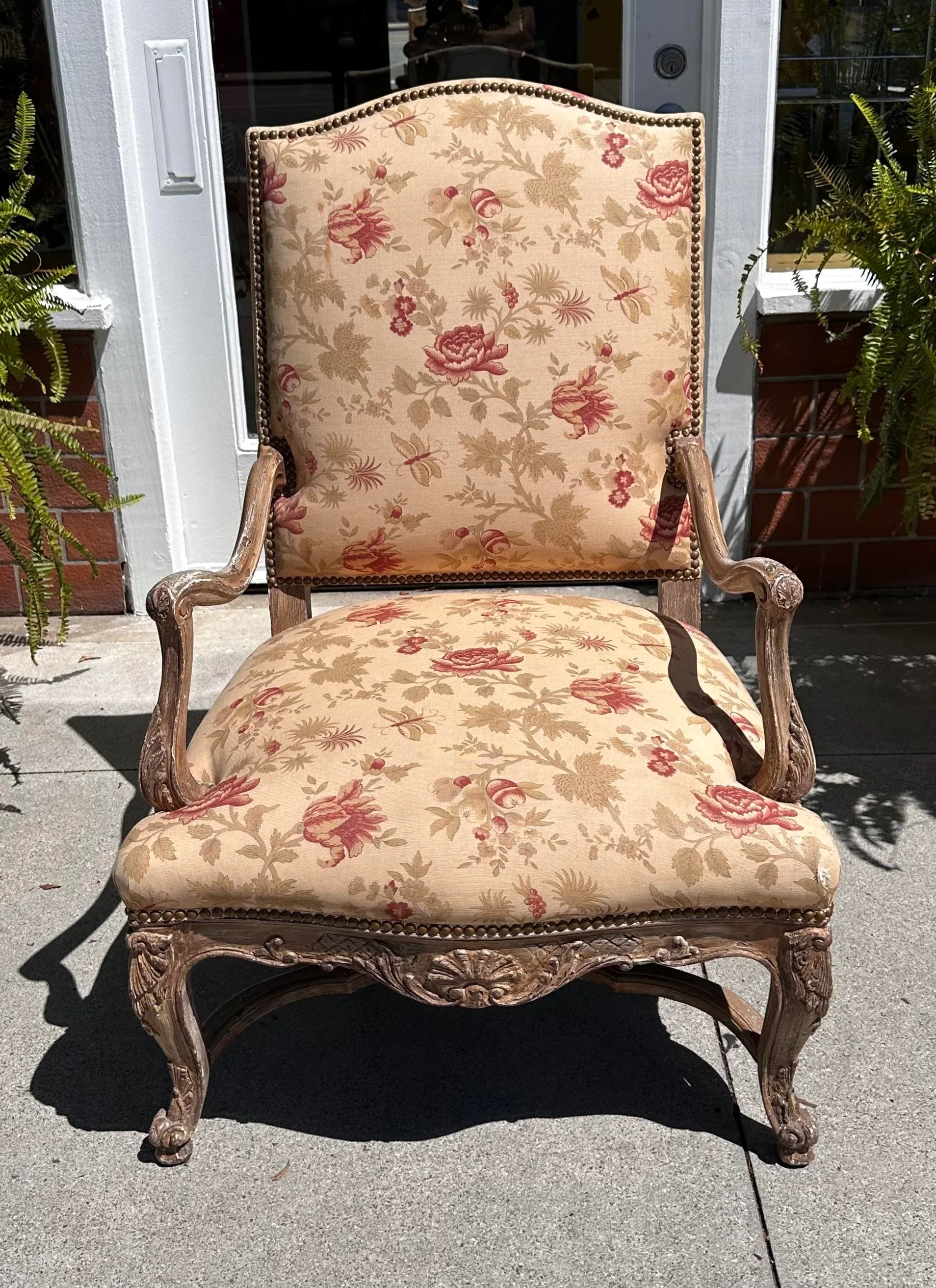 Dennis Leen Louis XIV Style Fauteuil Arm Chair Chairish