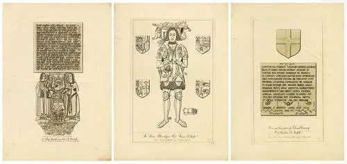 John Sell Cotman, Norfolk Church Architecture, Etchings, 1816, Set of 3