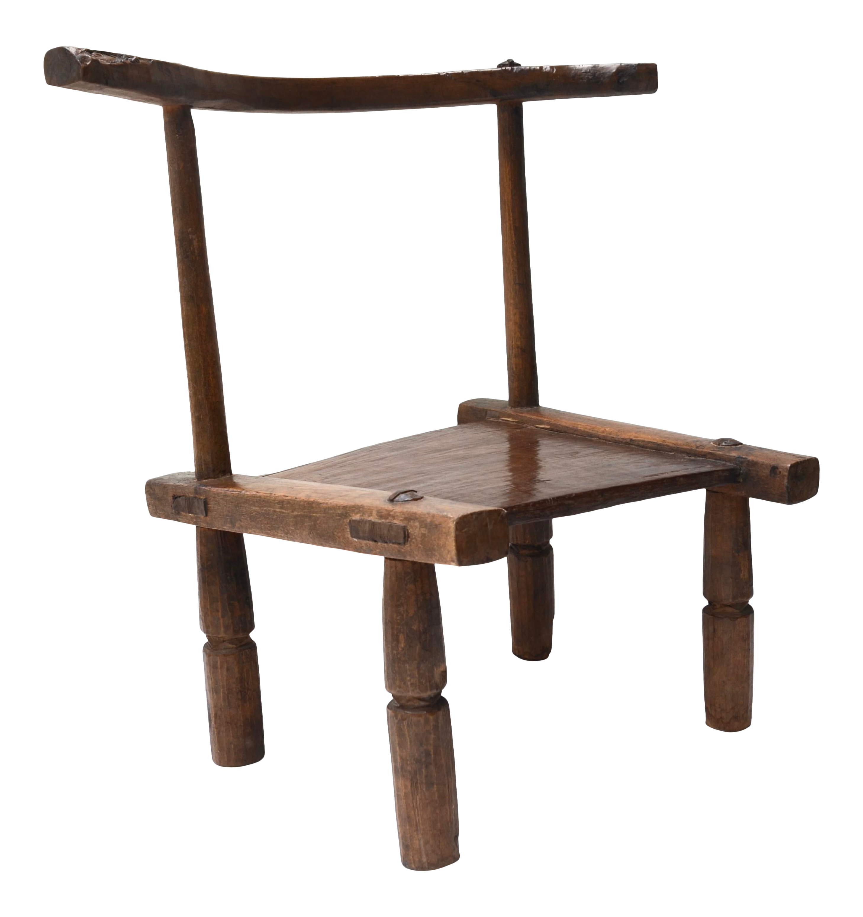 African Ivory Coast Baule Wood Tribal Chair Chairish
