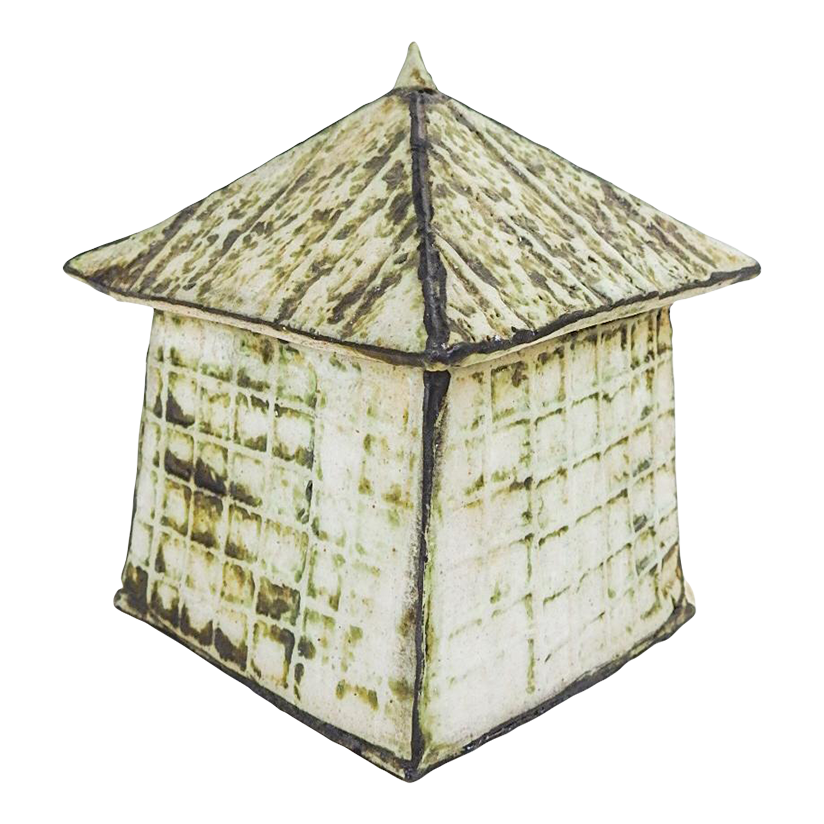 Contemporary Mary Fischer Pottery House Sculpture Chairish