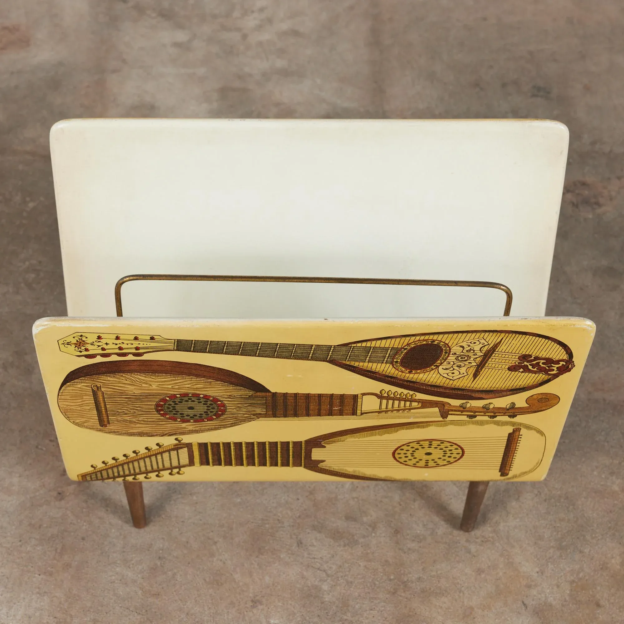 Strumenti Musicali Magazine Rack Attributed to Piero Fornasetti