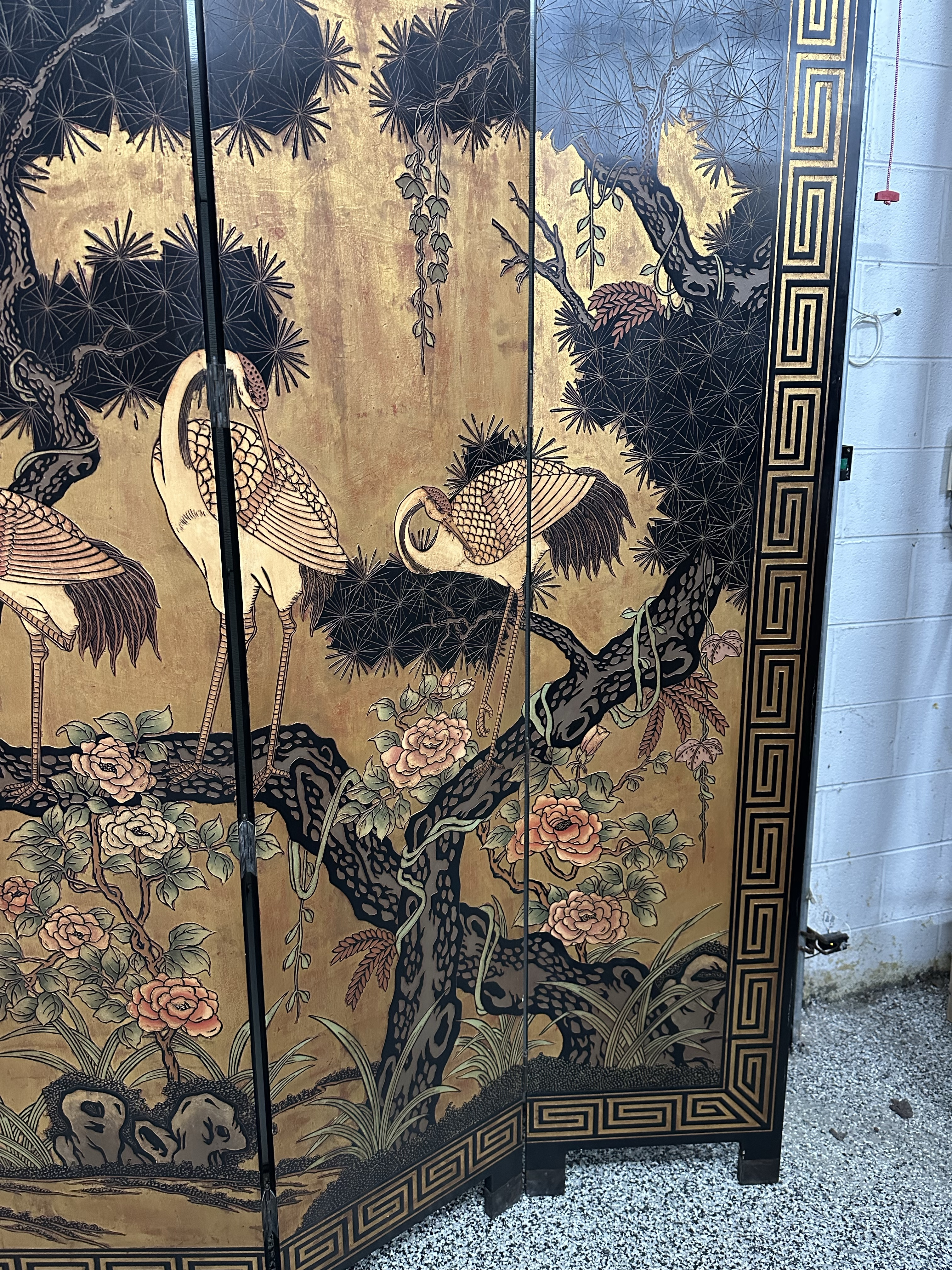 Antique Chinese Export Coromandel Lacquer and Gilt Screen Chairish