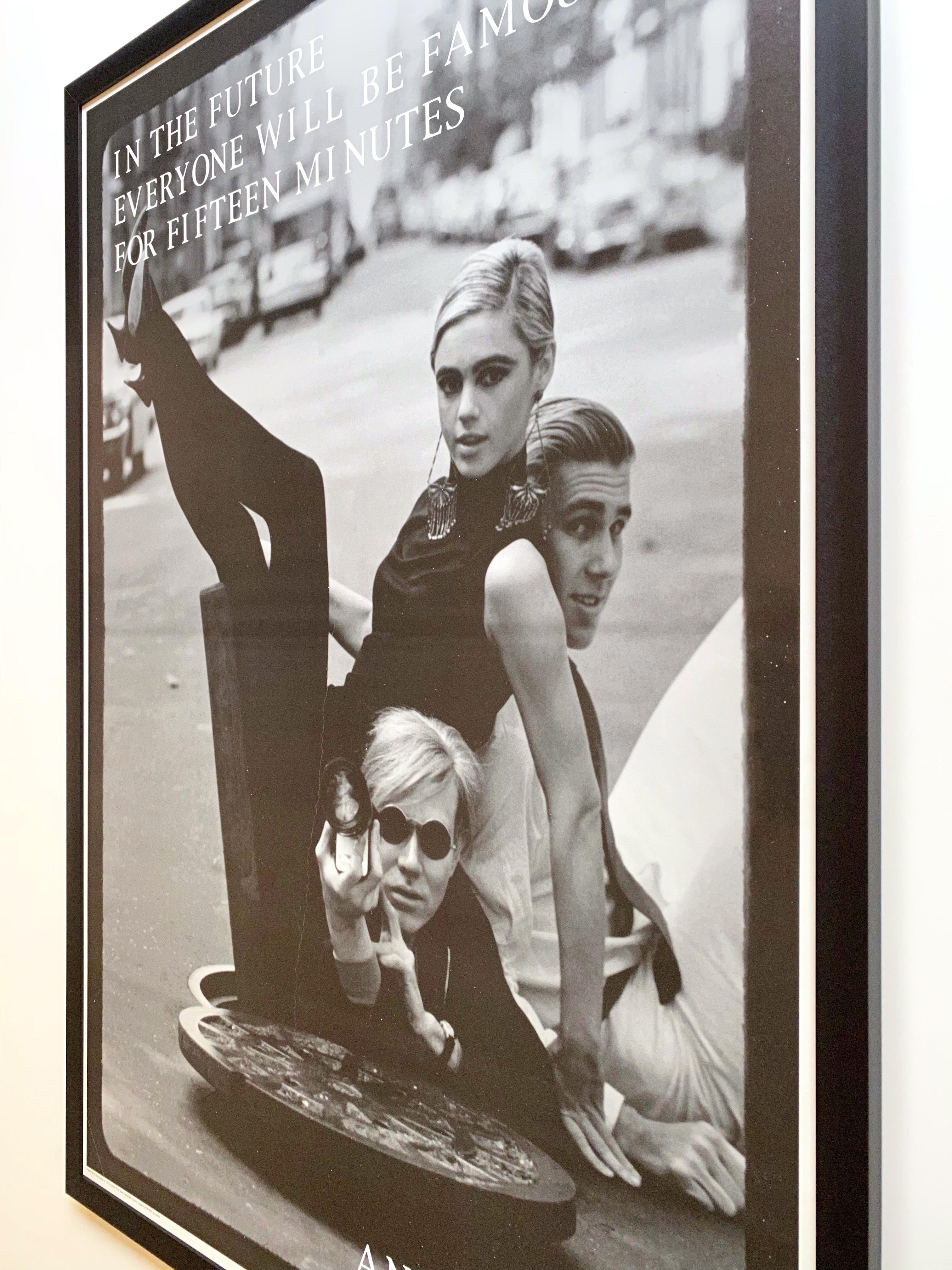 Andy Warhol Vintage 1997 Lithograph Print Framed Pop Art