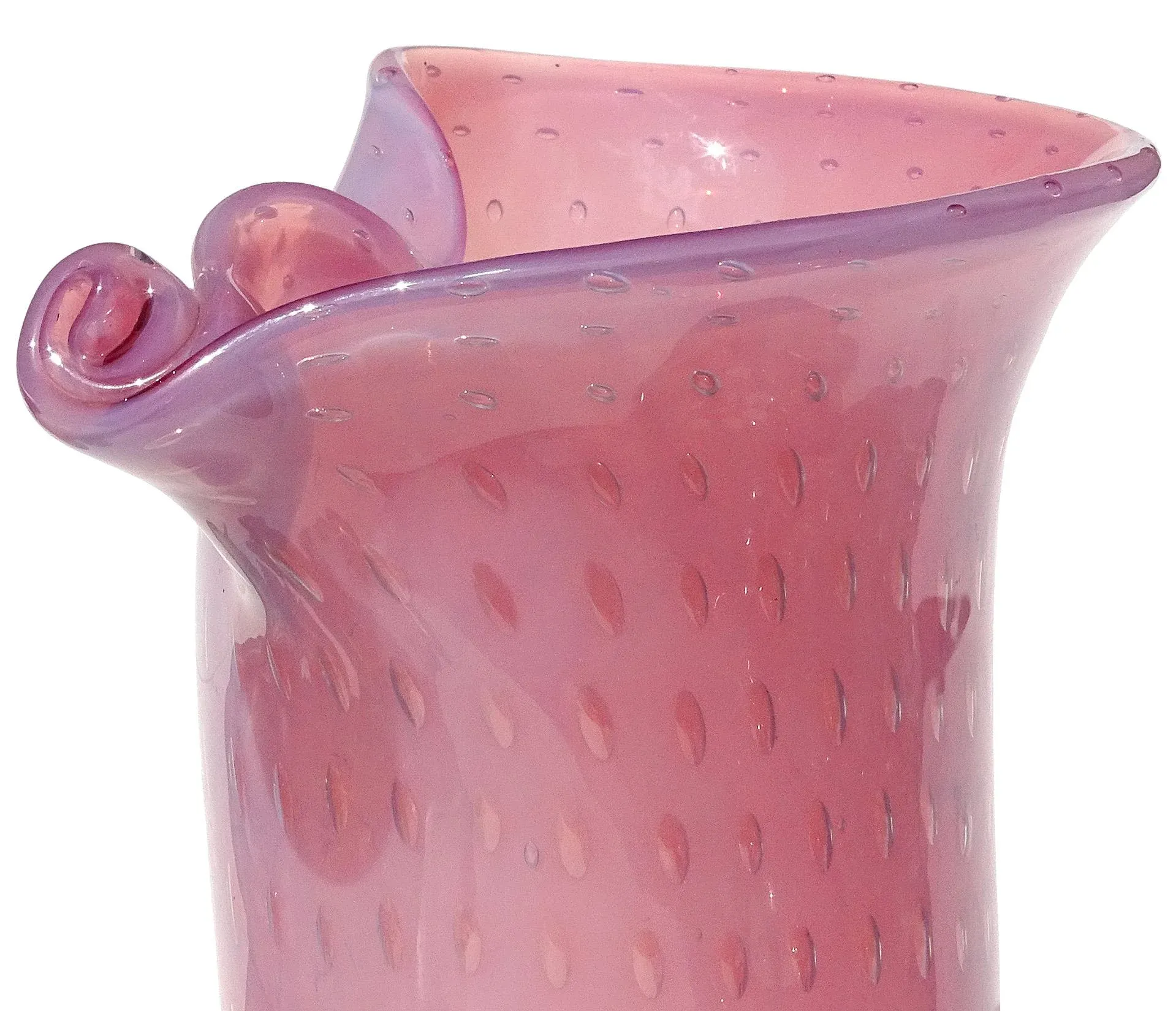値下！【VINTAGE】MURANO フラワー　ベース　ピンク 値下！【VINTAGE】MURANO フラワー ベース ピンク - メルカリ