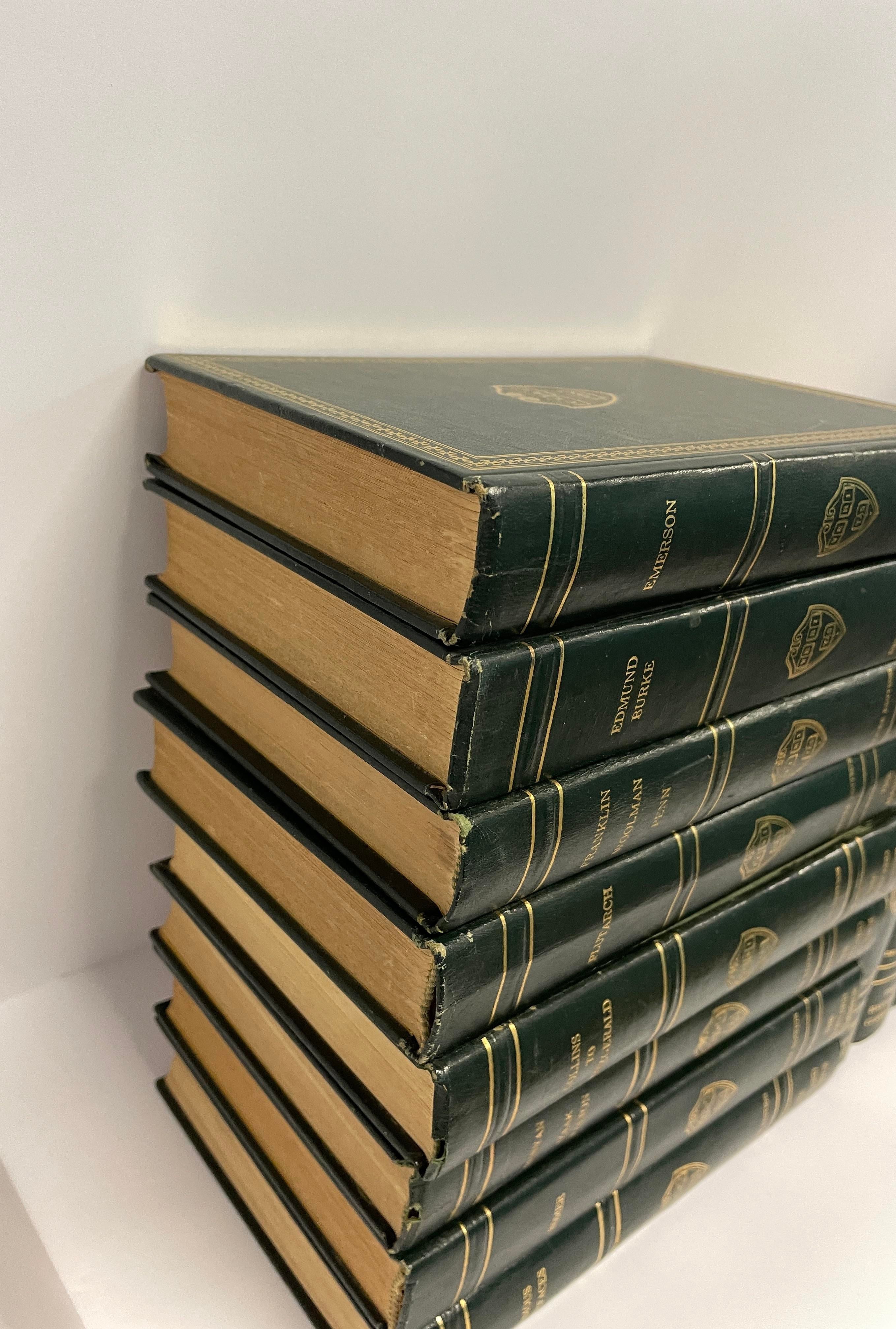 1969 Harvard Classics Leather Bound Books - Set of Thirteen