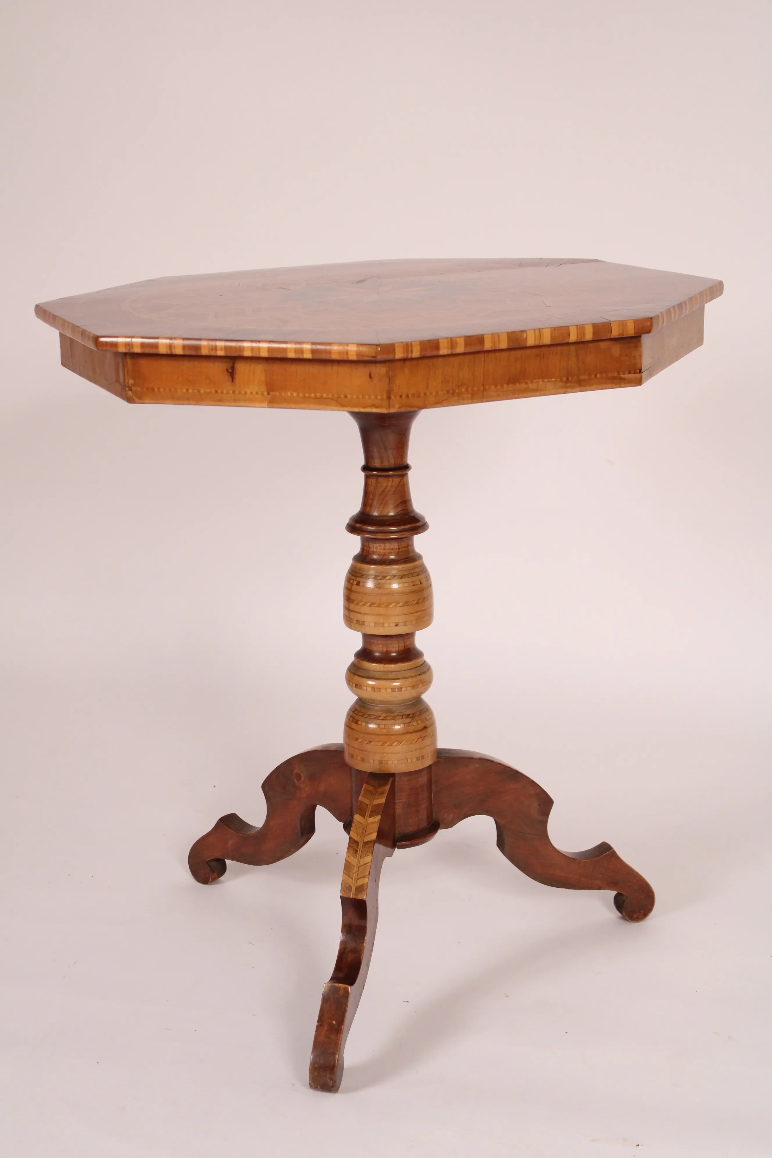 ★美品　ANTONIOLLI　サイドテーブル　イタリア製　玉杢　A54 ☆美品 ANTONIOLLI サイドテーブル イタリア製 玉杢 A54