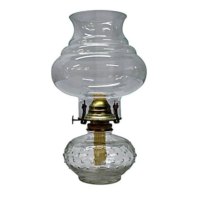 Vintage Clear Glass Oil Lamp Chairish