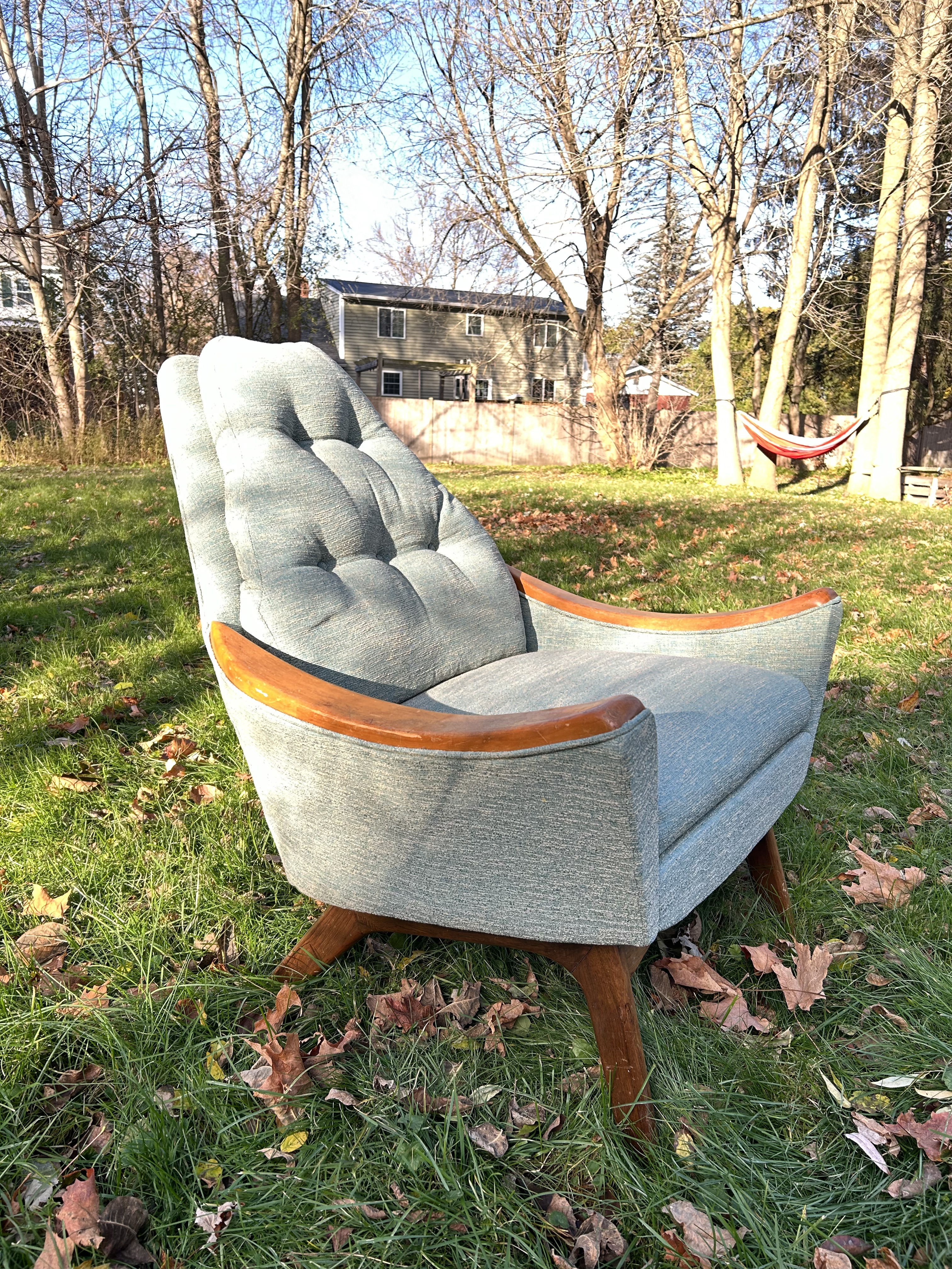 1960s Adrian Pearsall for Craft Associates Mid Century High Back