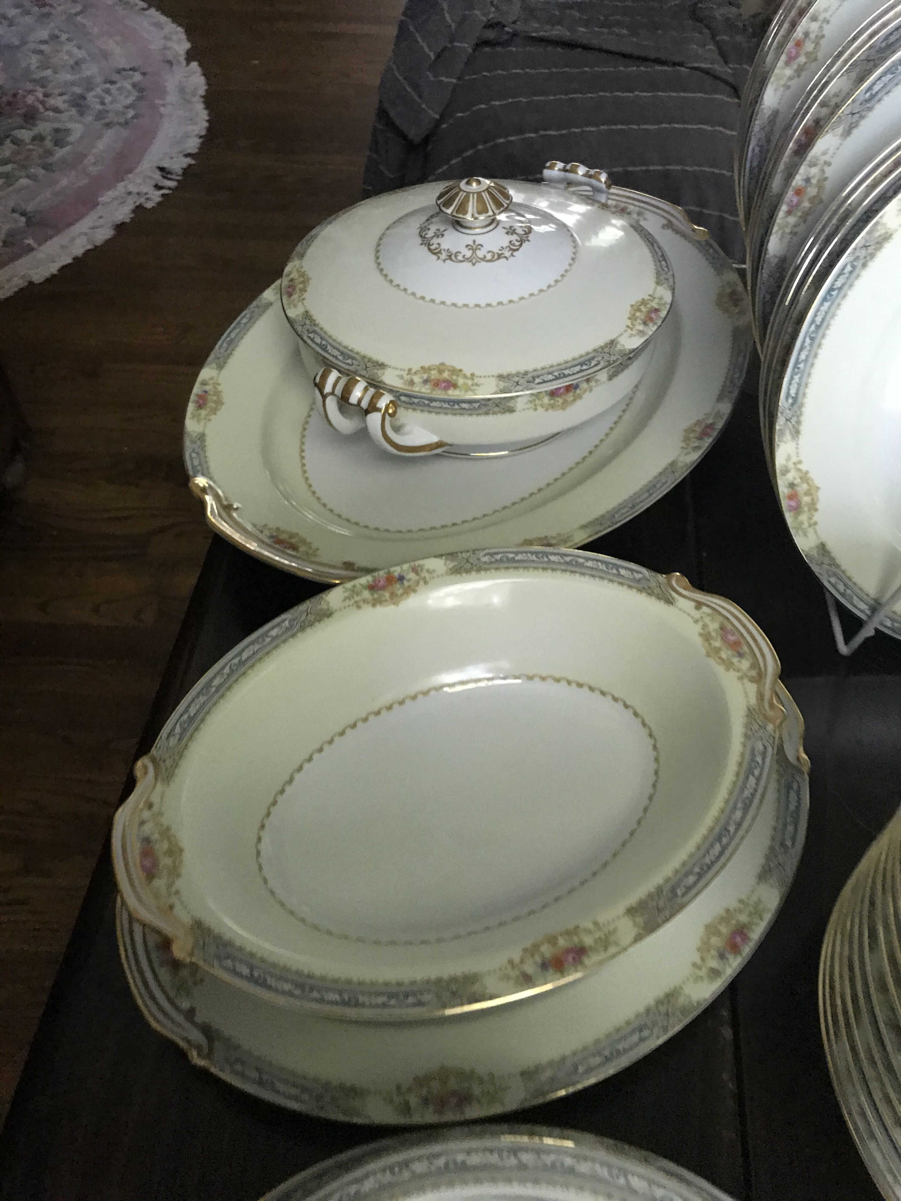 Rose China　食器　12枚セット Made in Occupid Japan, Rose China Set for 12 Dinnerware, 83