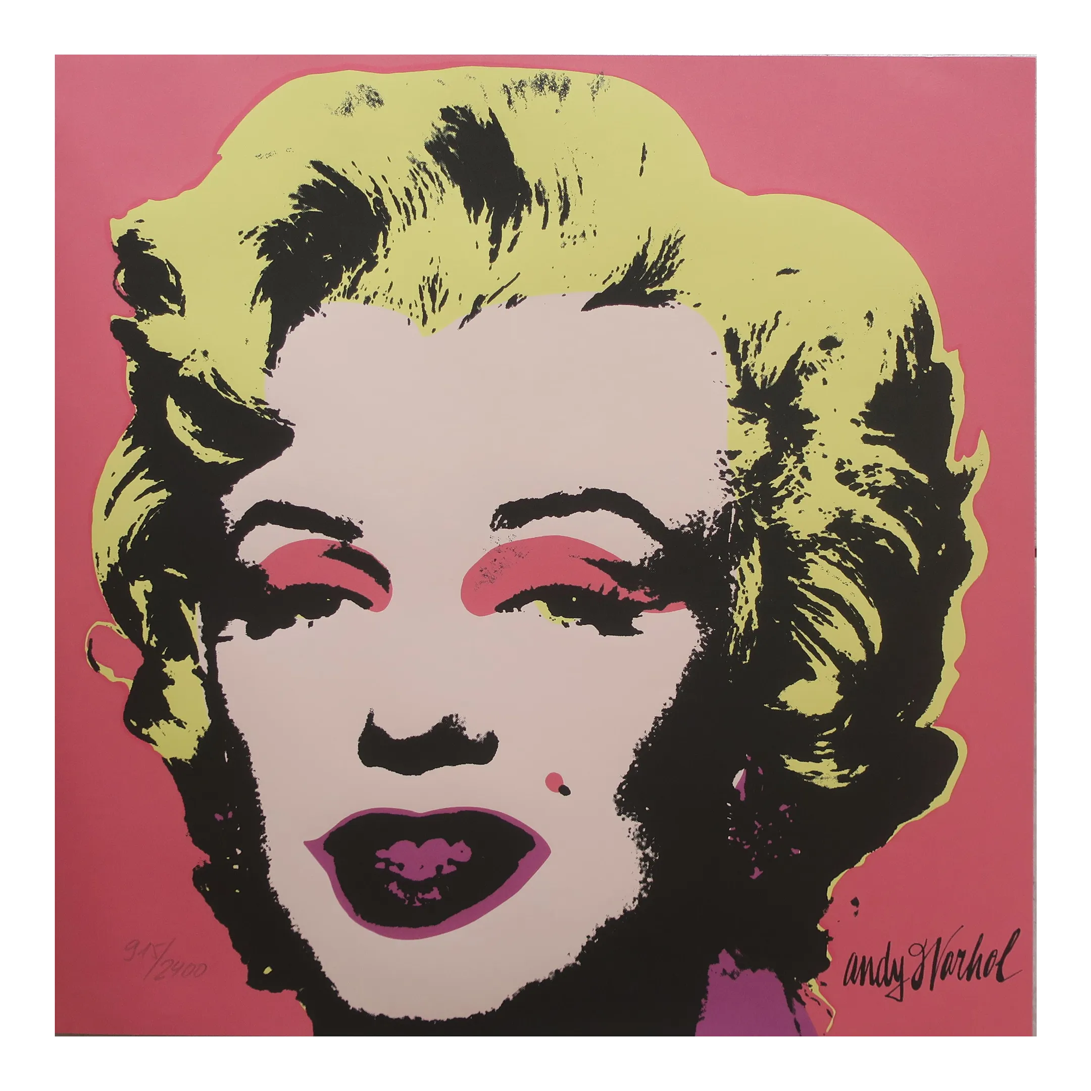 1986 Carnegie Museum of Art Andy Warhol Marilyn Monroe Lithograph, image size:2160x2160