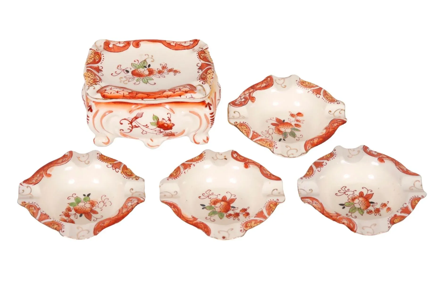 Japanese Porcelain Smoking Set by Takito | Chairish
