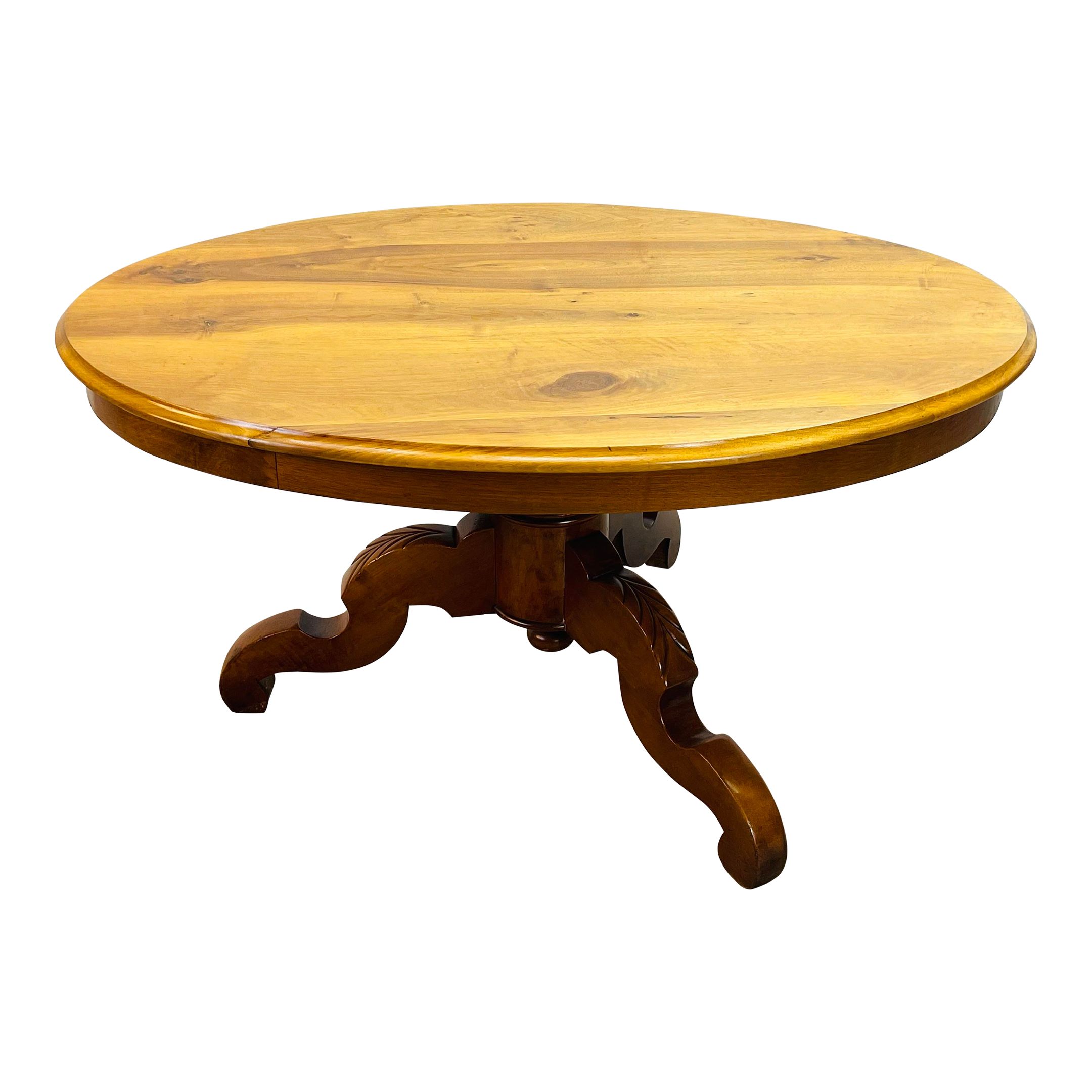 Vintage Oval Wood Coffee Table Chairish