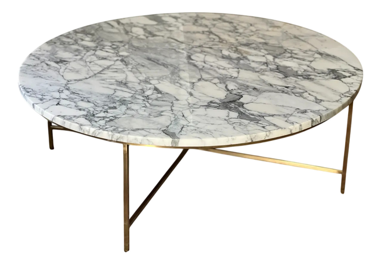 Marble and Brass Coffee Table by Paul McCobb, 1955
