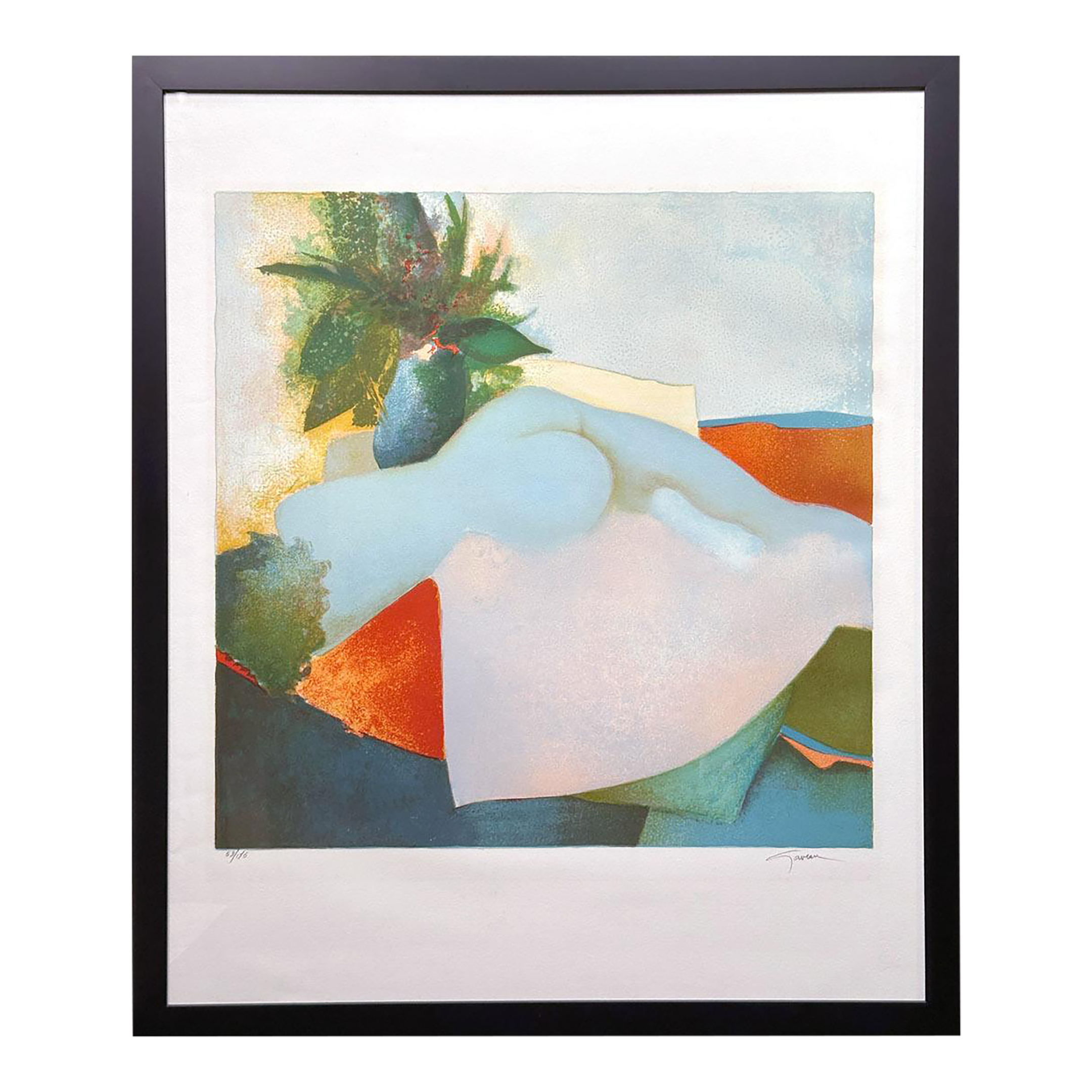 Late 20th Century Original Vintage Lithograph by Claude Gaveau \