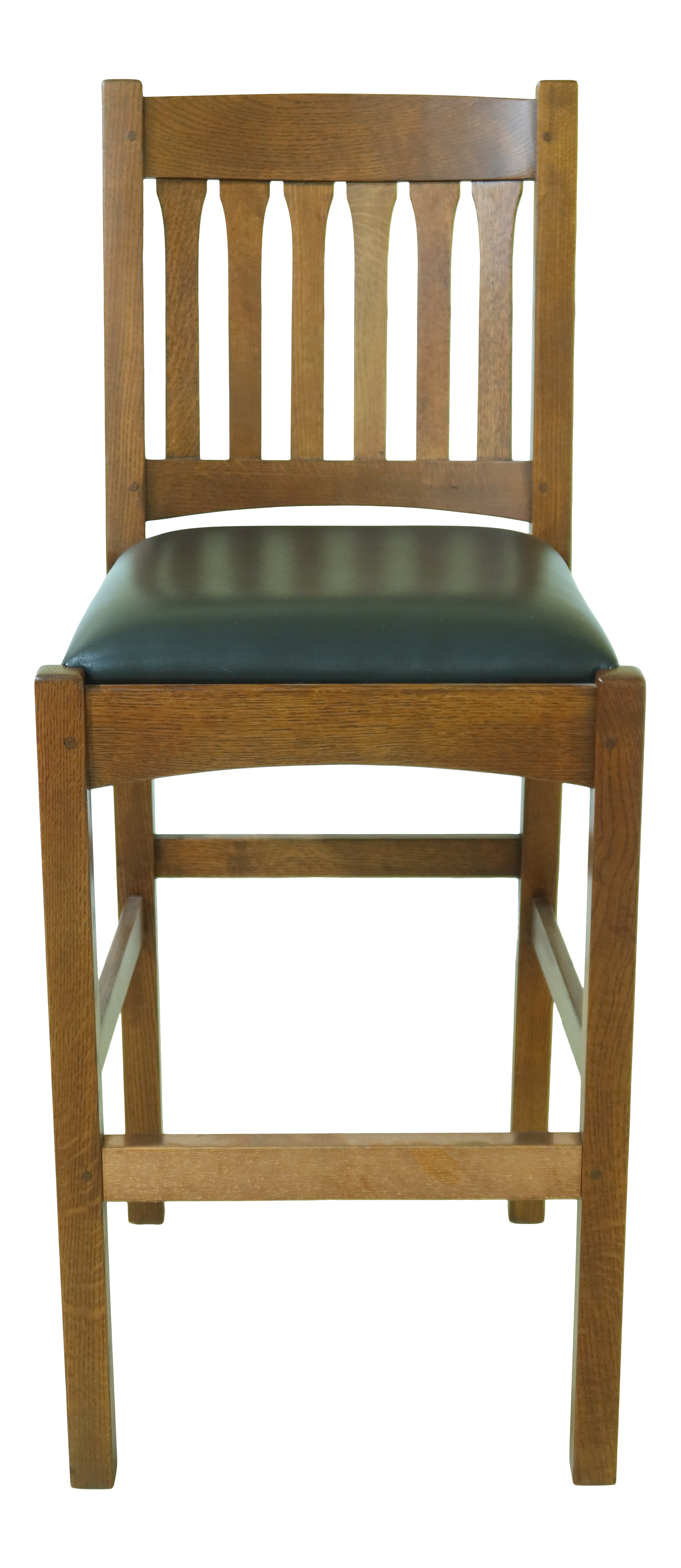 Stickley Mission Oak Slat Back High Bar Stool Chair Chairish