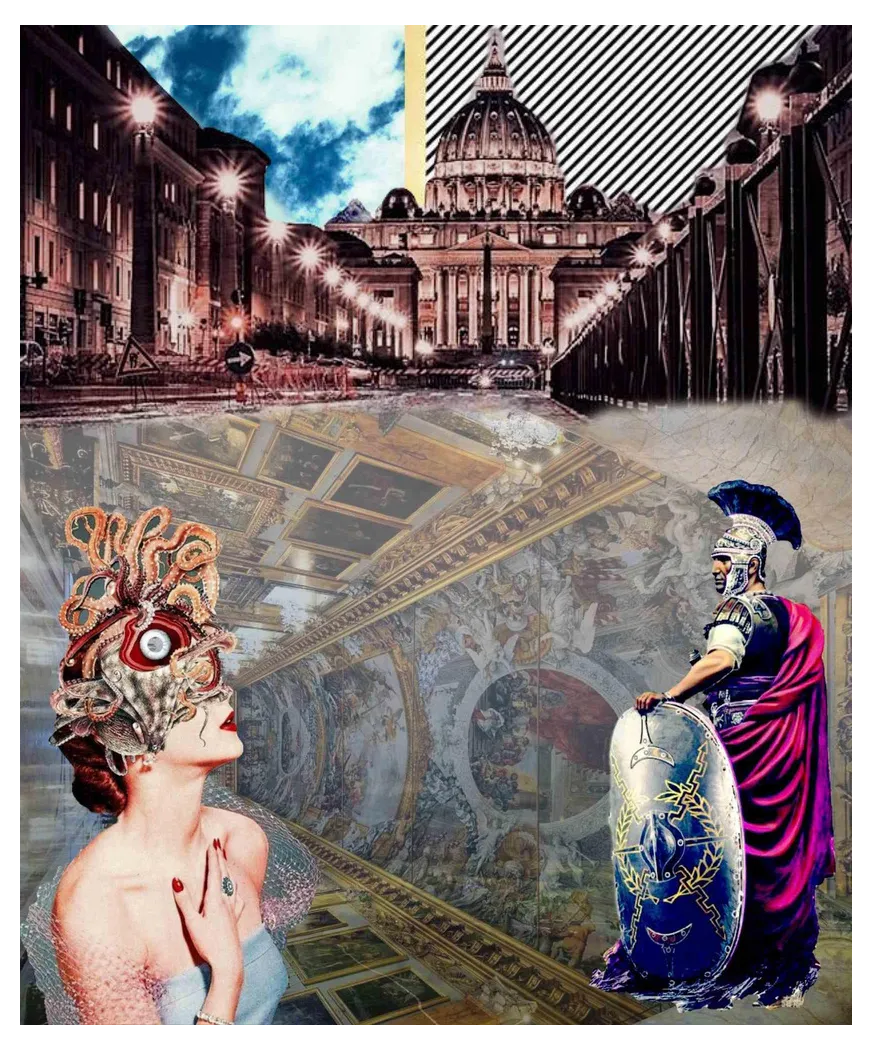Chiara Santoro, Rome, Digital Collage, 2018