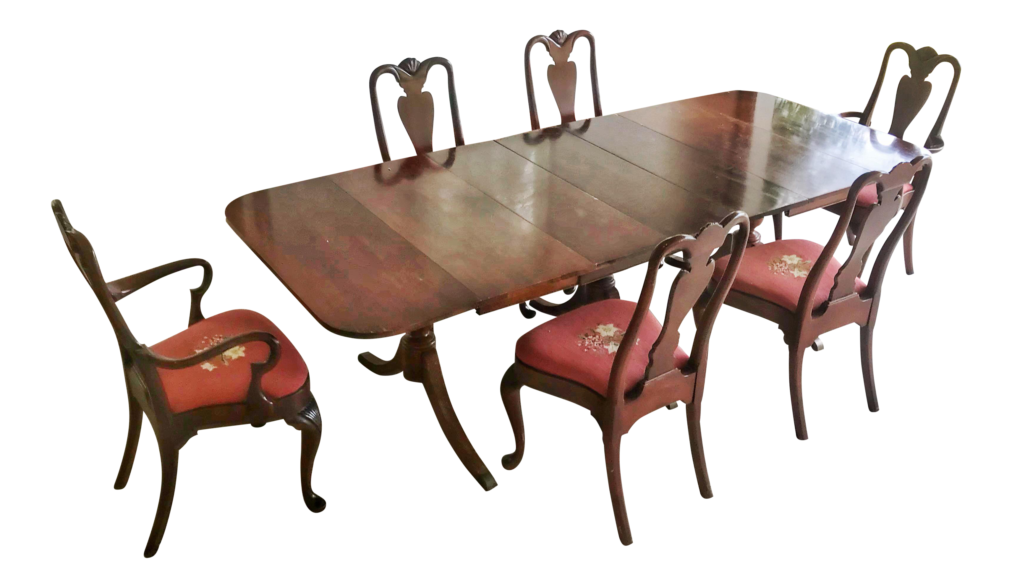 1930 S Duncan Phyfe Style Mahogany Dining Set Chairish