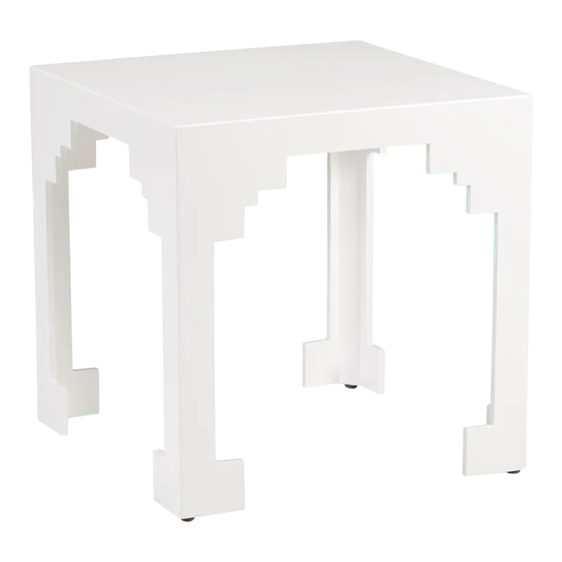 Chelsea House Cut Corner Table in White, Large Chairish