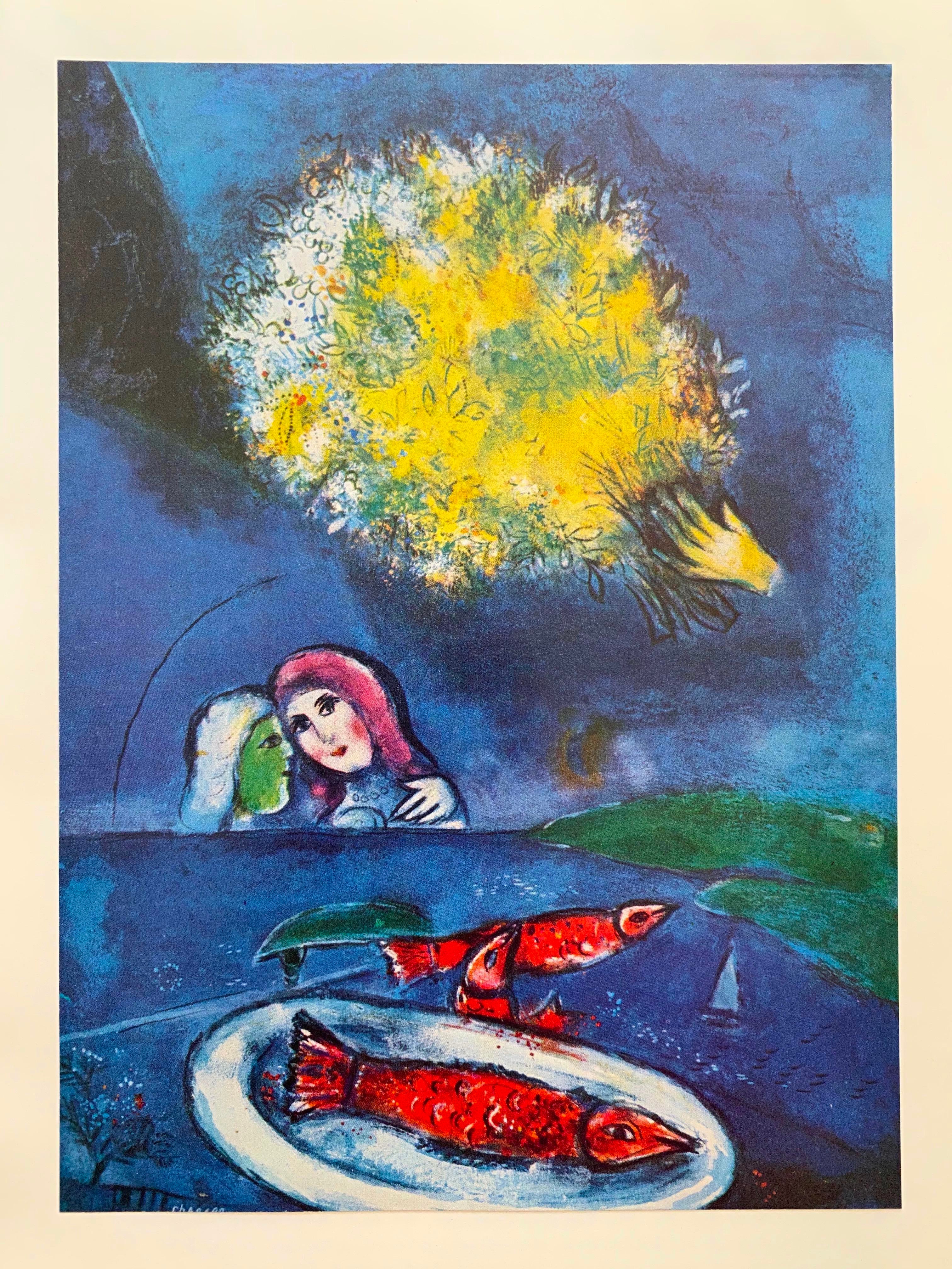 MARC CHAGALL 1962 LITHOGRAPH アートプリント MARC CHAGALL 1962 LITHOGRAPH アートプリント Marc Chagall