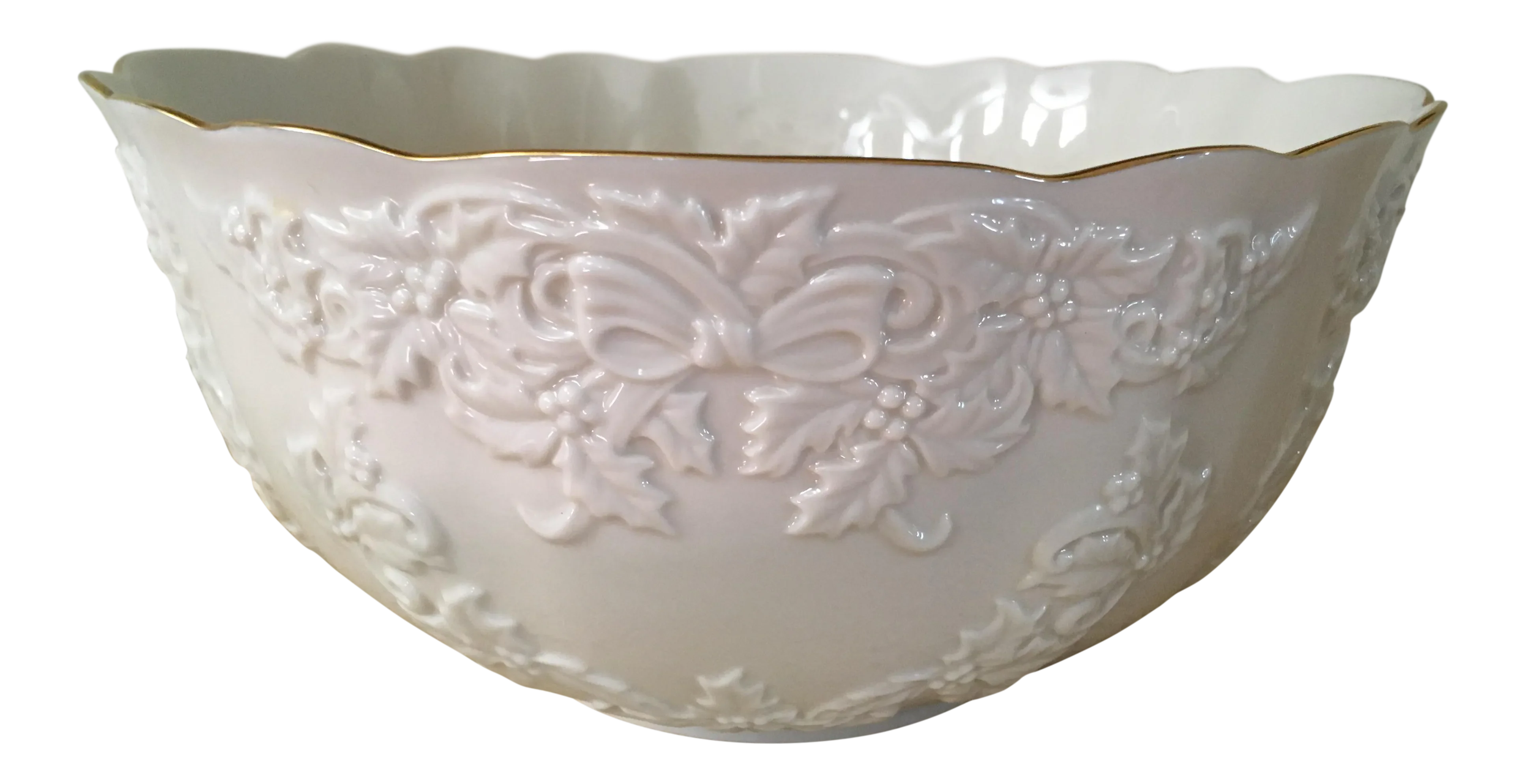 Lenox Holiday Hostess Collection Punch Bowl Chairish