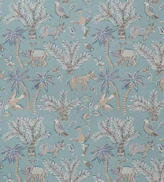 Goa Fabric Robin's Egg Blue Sample Chairish
