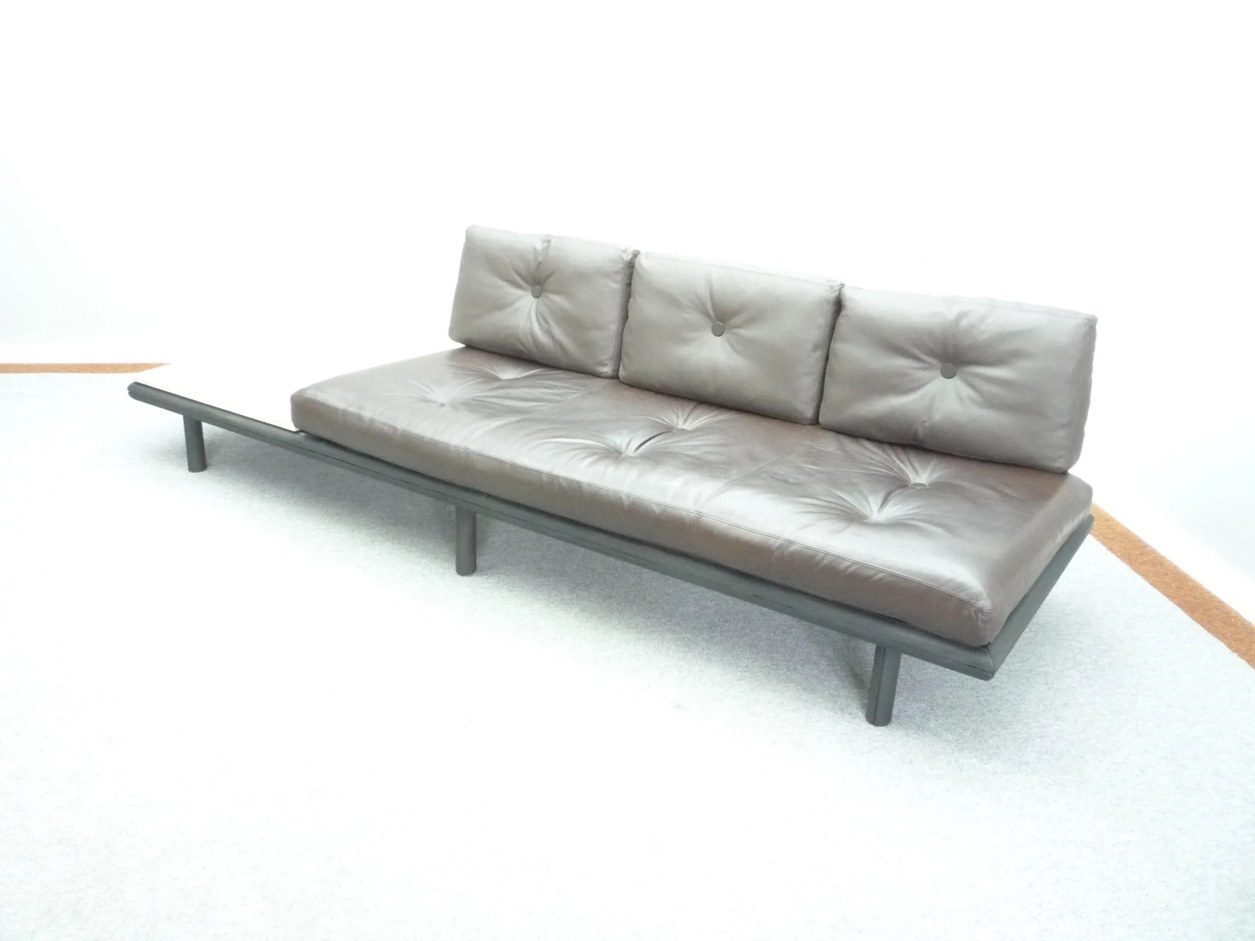 Sofa Daybed in Leather by Franz Köttgen for Kill International, 1960s