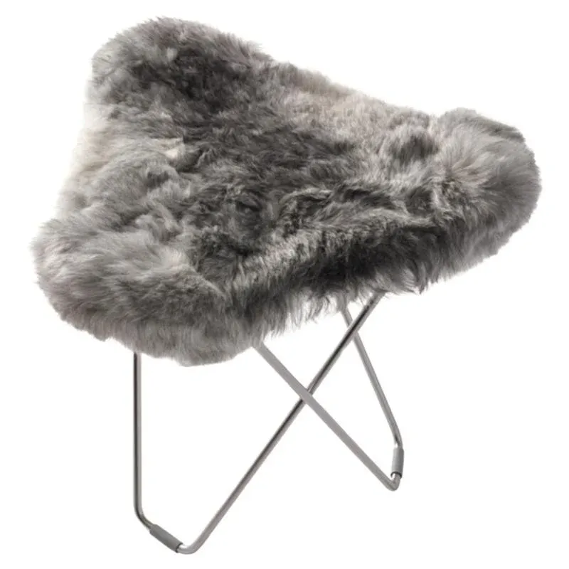 Iceland Flying Goose Footstool by Cuero Design